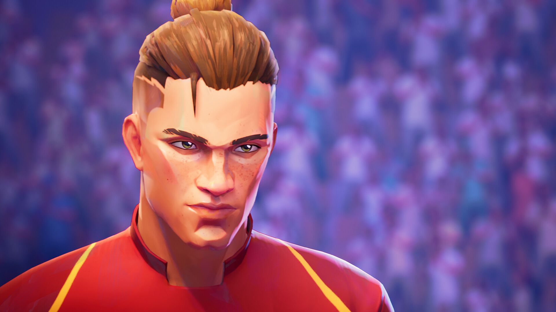 rematch showing a character's face so close up