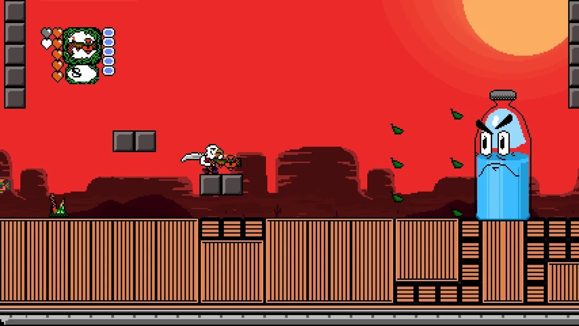 A screenshot of gameplay from Revenge of the Bird King