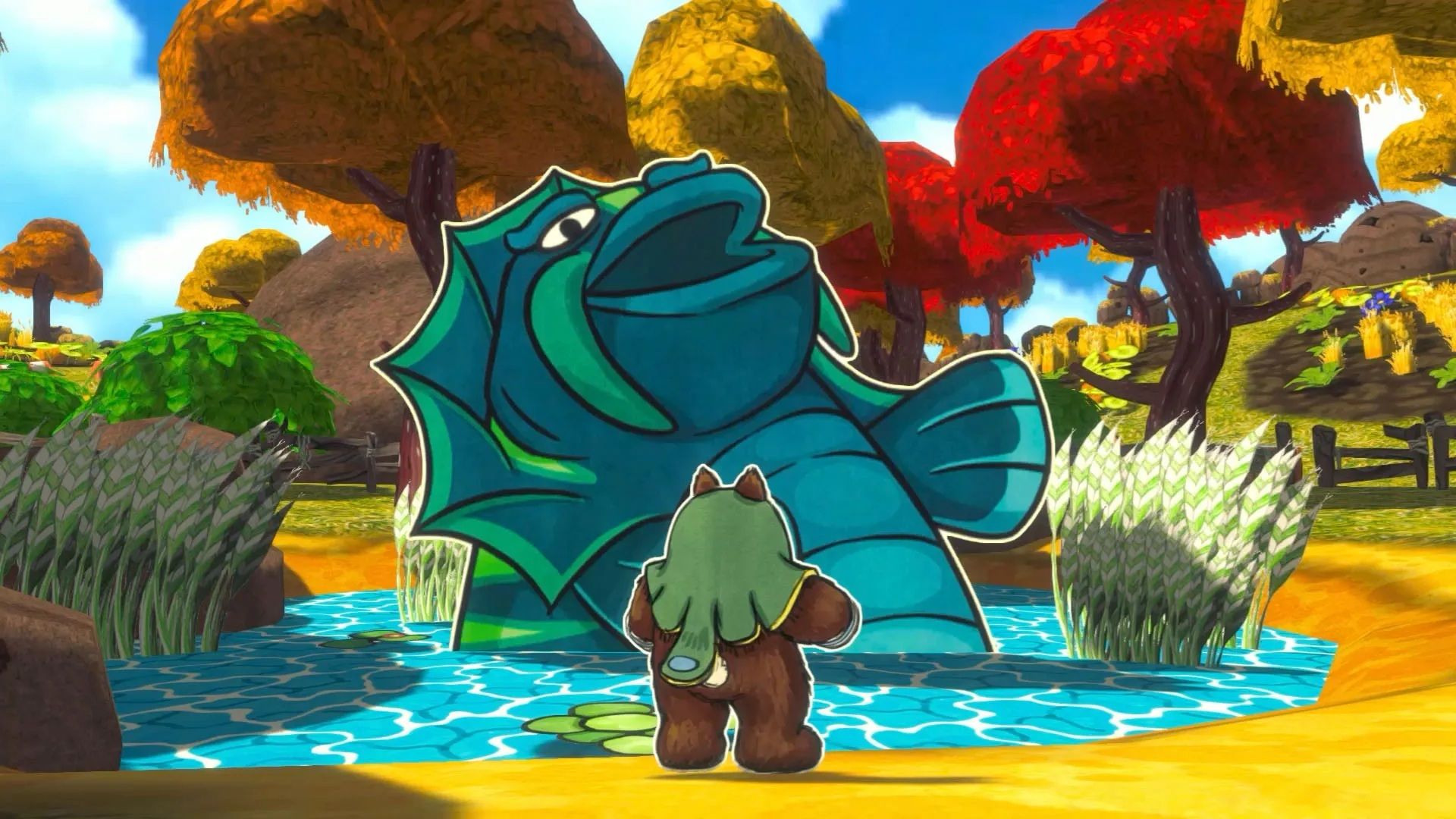 A screenshot of gameplay from Ruffy and the Riverside