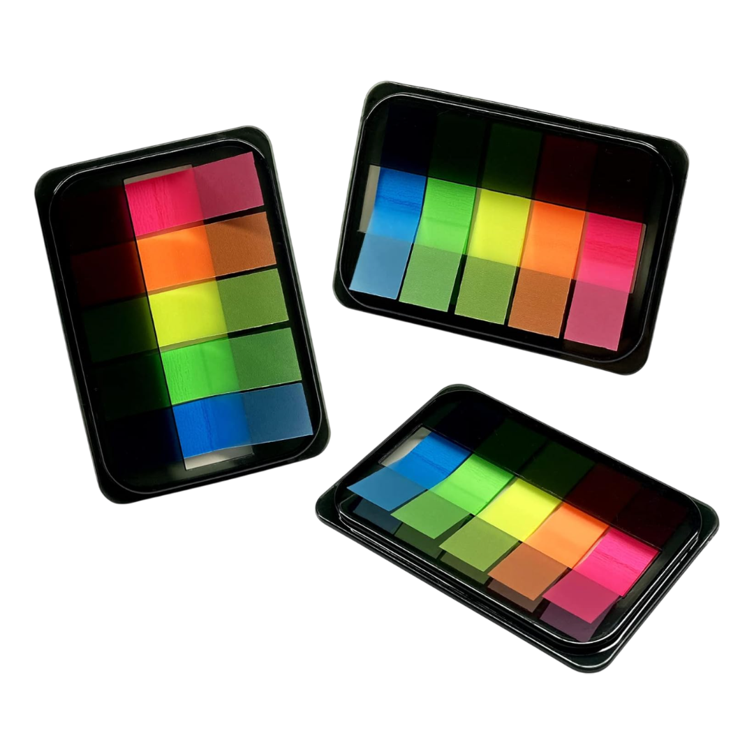 sticky index tabs in multiple colors