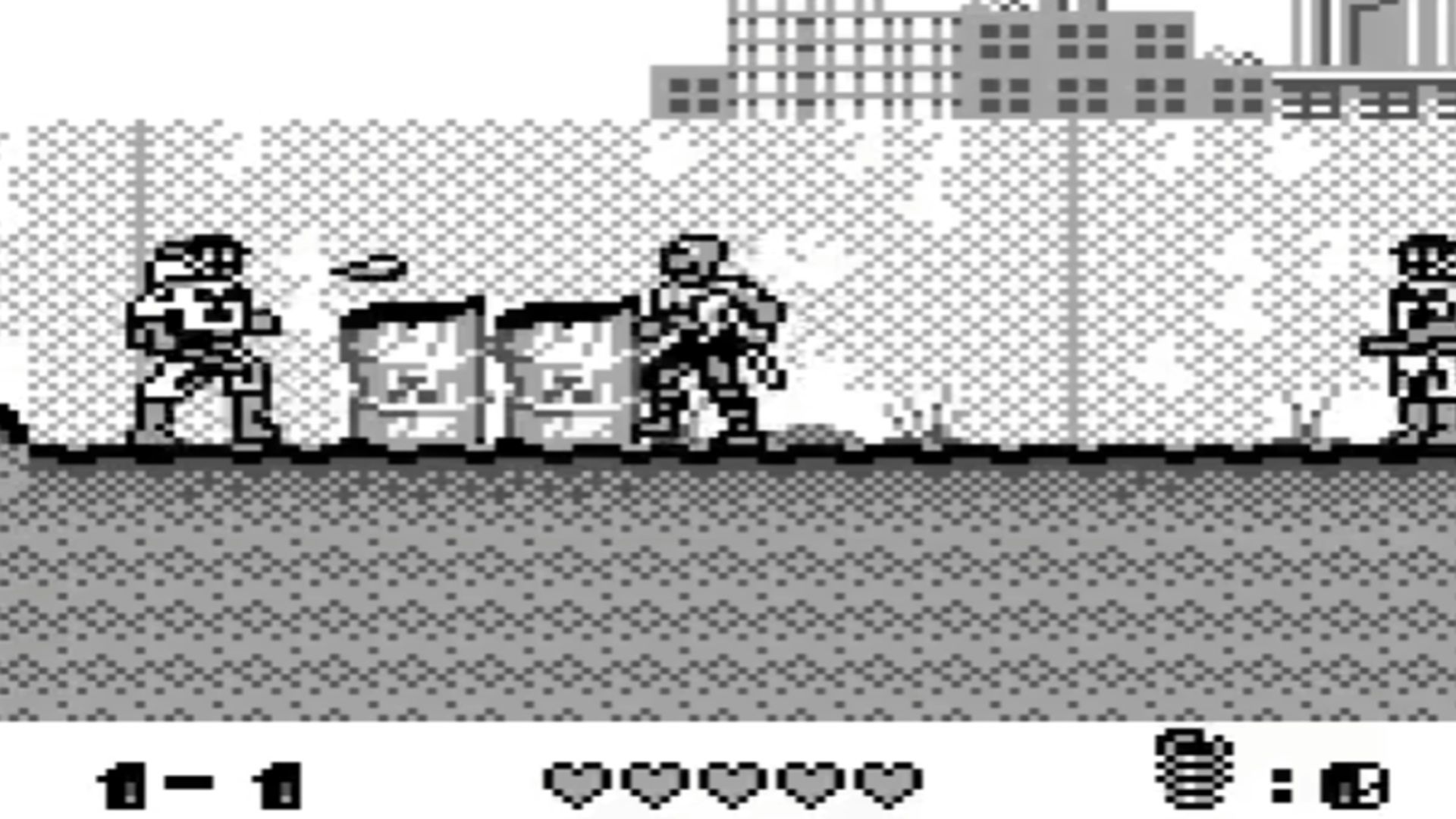 A screenshot of gameplay from Toxic Crusaders