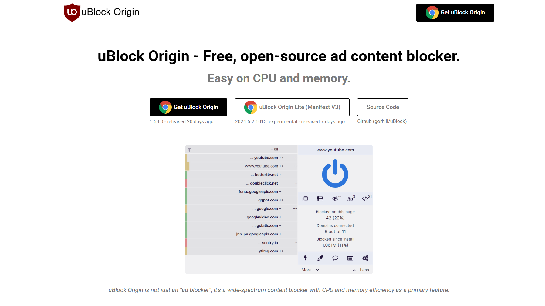 ublock origin website