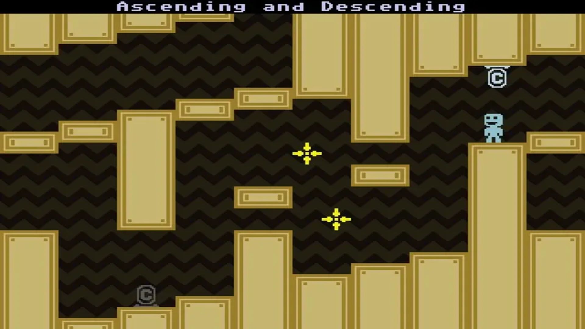 A screenshot of gameplay from VVVVVV