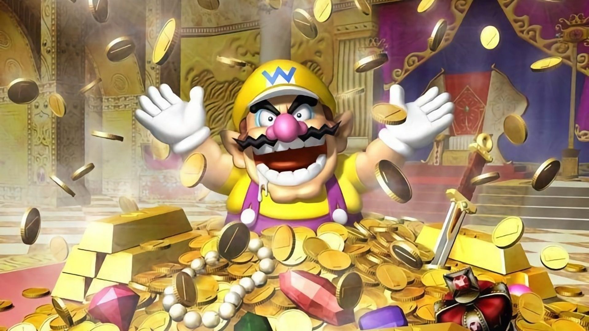 The box art from Wario World
