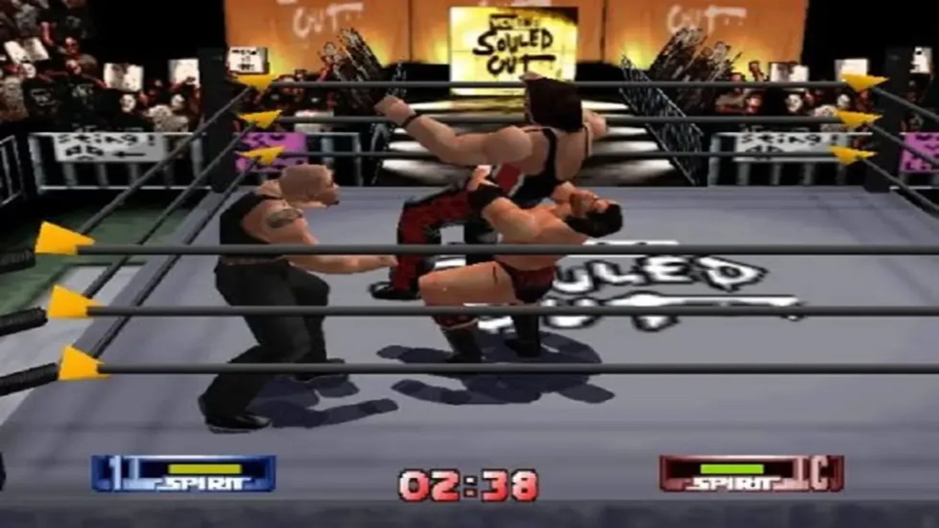 A screenshot of gameplay from WCW/nWo Revenge