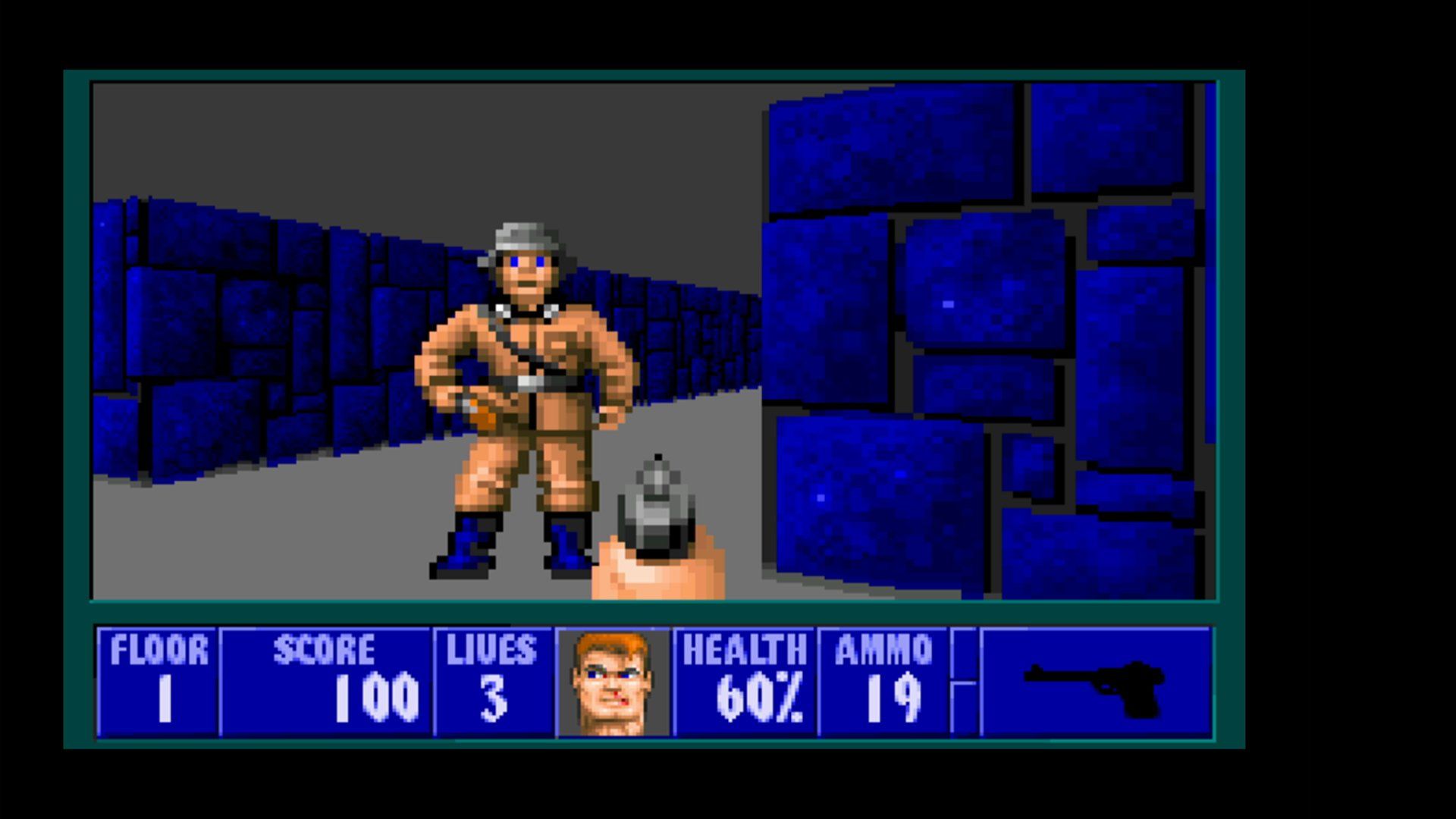 Wolfenstein 3D running on Raspberry Pi under Faux86