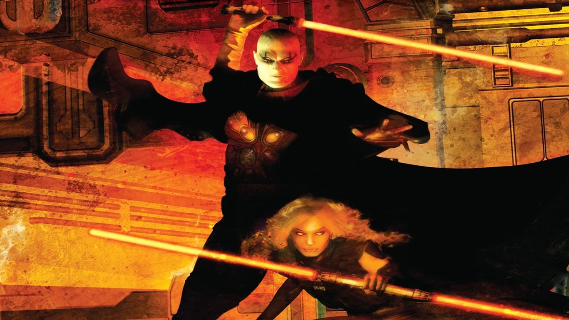The cover with Bane and Zannah for the Darth Bane Rule of Two novel