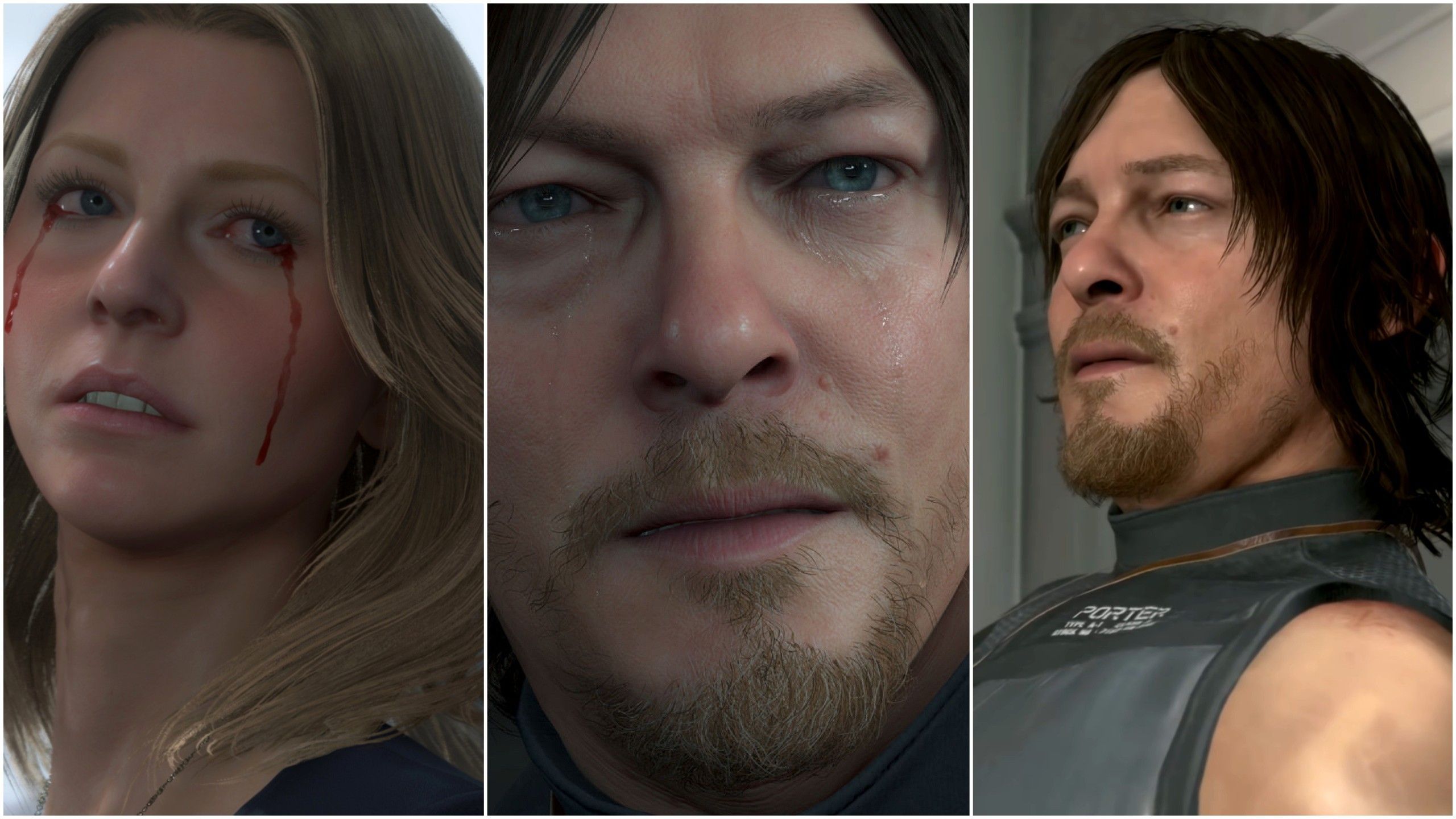 Acting performances in Death Stranding, the first game.