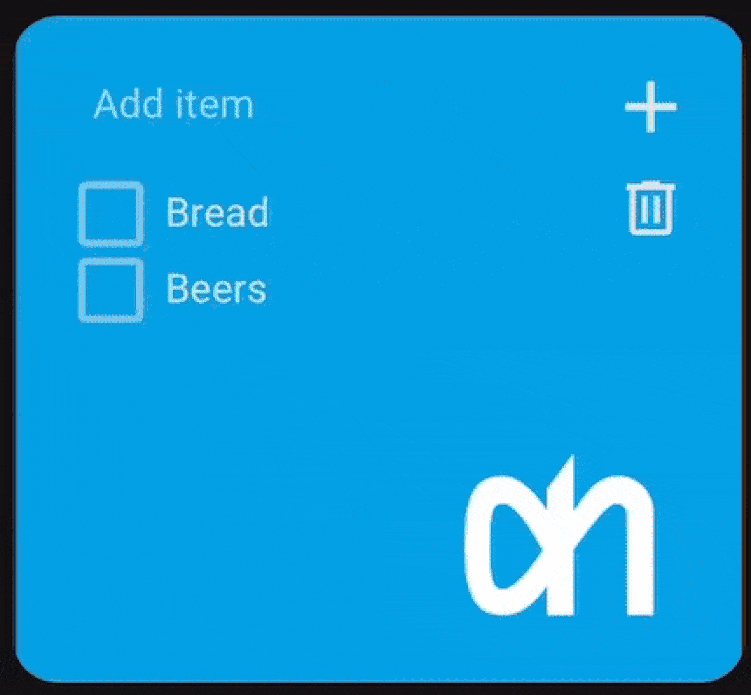 An animation of various to-do lists accessible by swiping horizontally between them