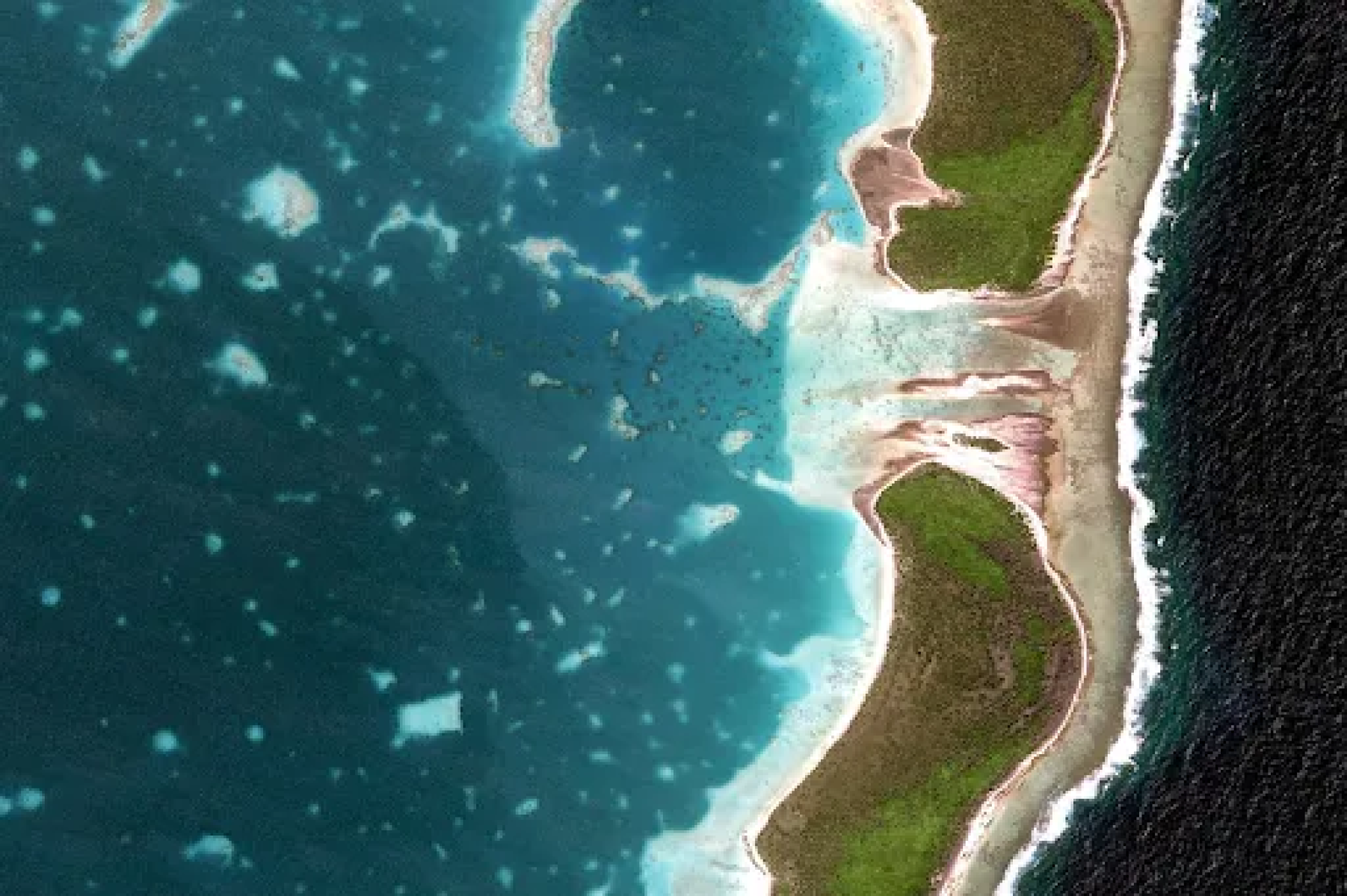 marshall islands seen from google earth