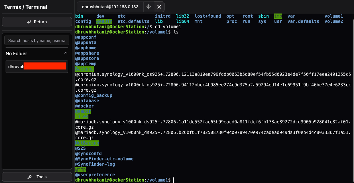 termix shell usage