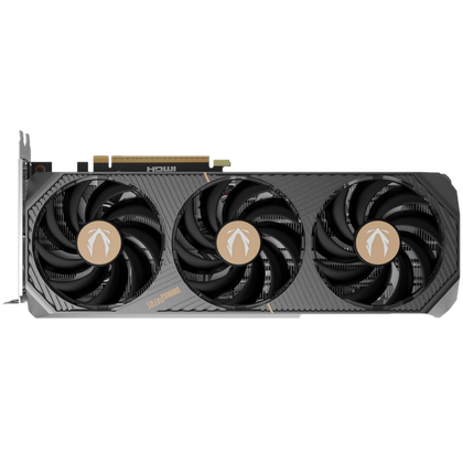 Transparent render of a grey graphics card