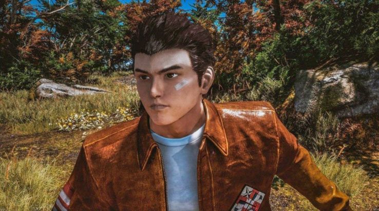 Un primer plano del personaje principal de Shenmue.