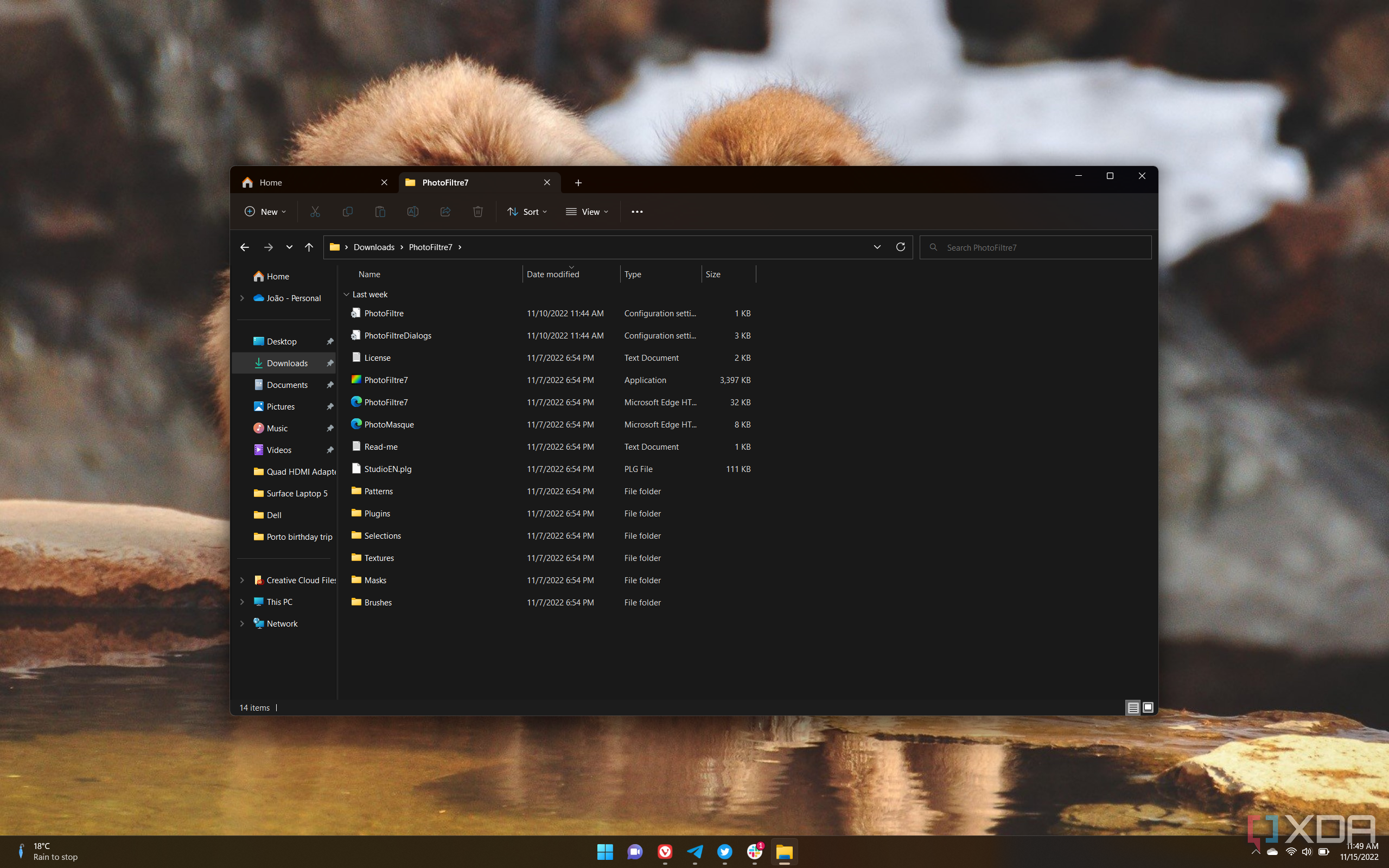Screenshot of the Windows 11 File Explorer open on the desktop