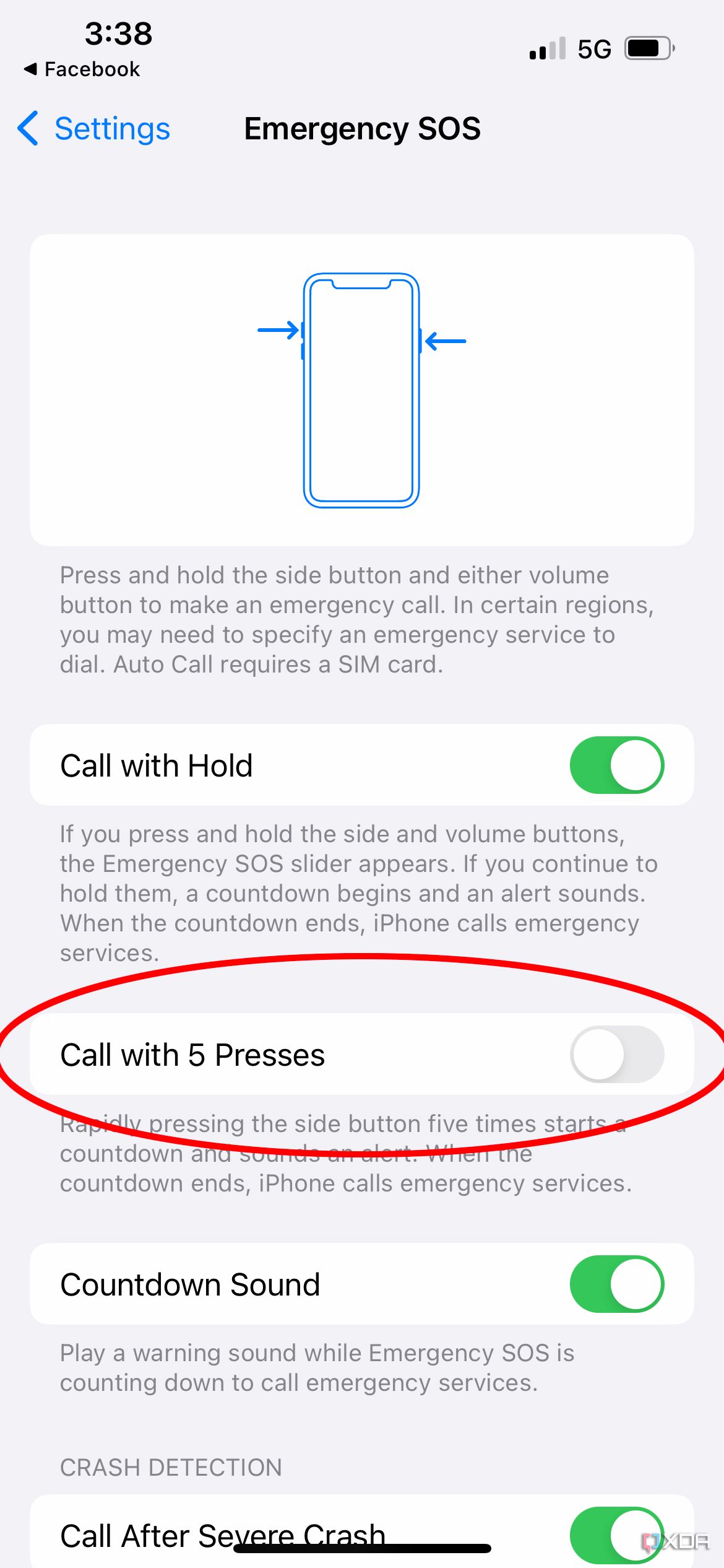 iphone emergency sos old 2