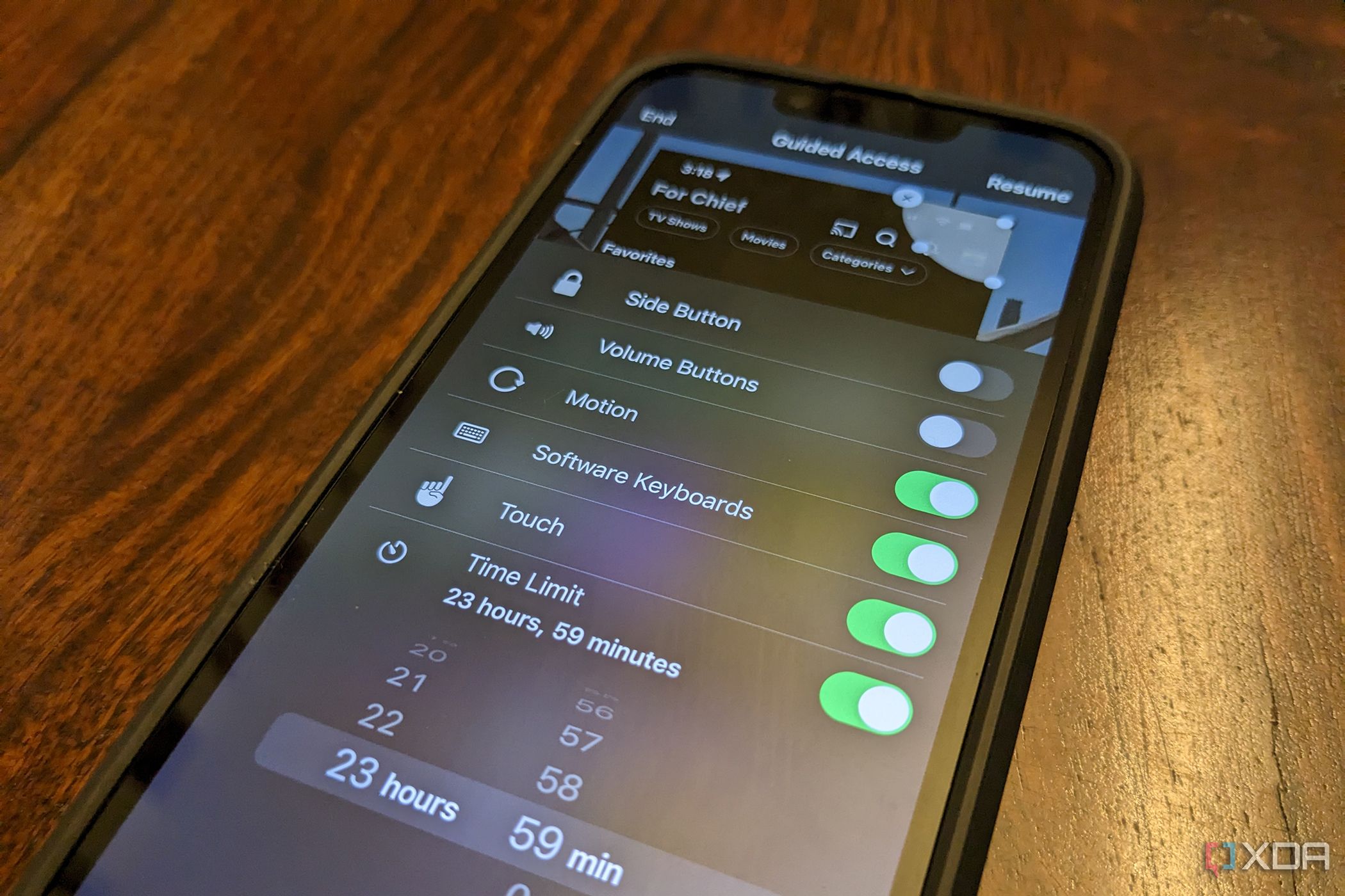iphone controlled access options