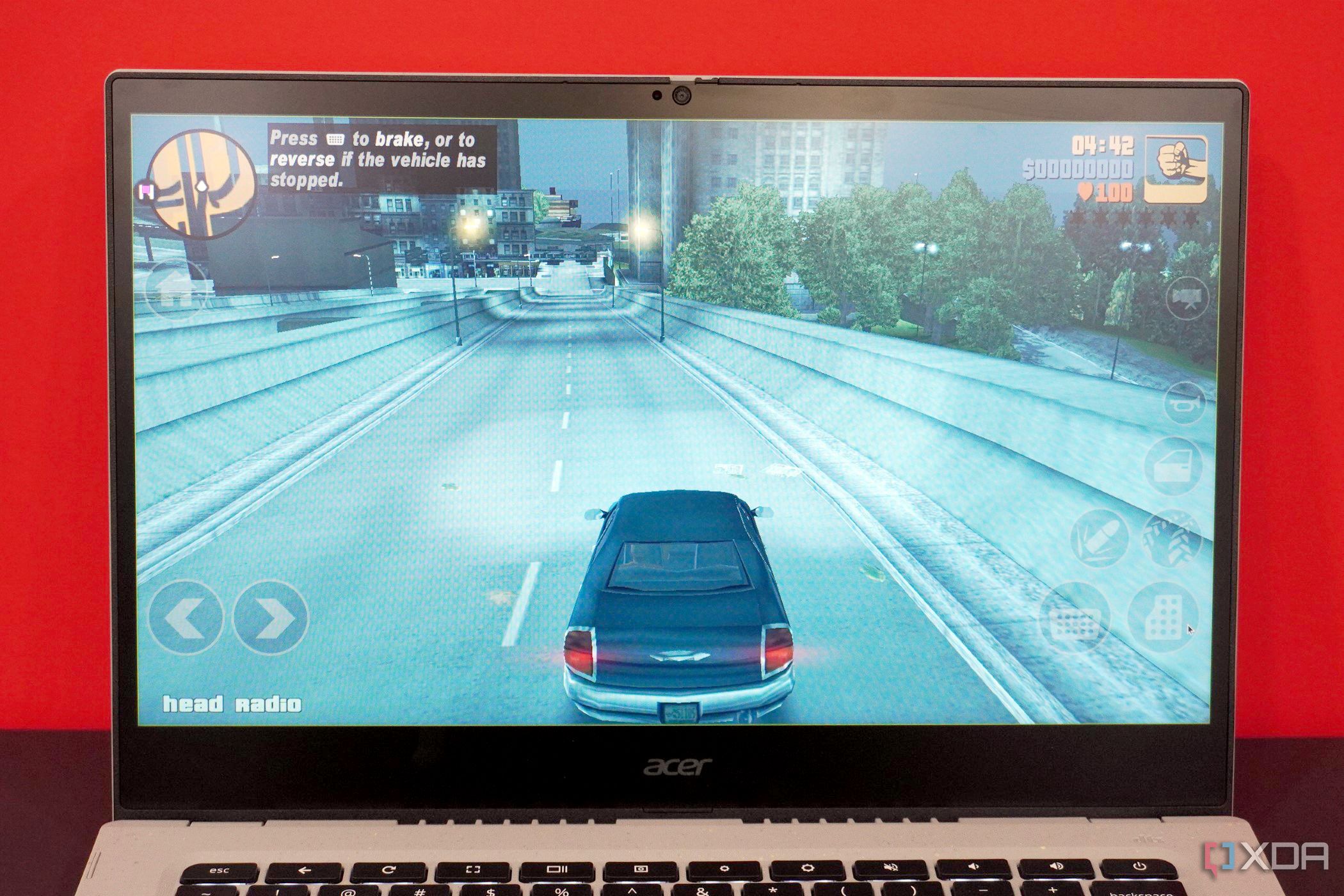 Playing a game on the Acer Chromebook Enterprise Vero 514 