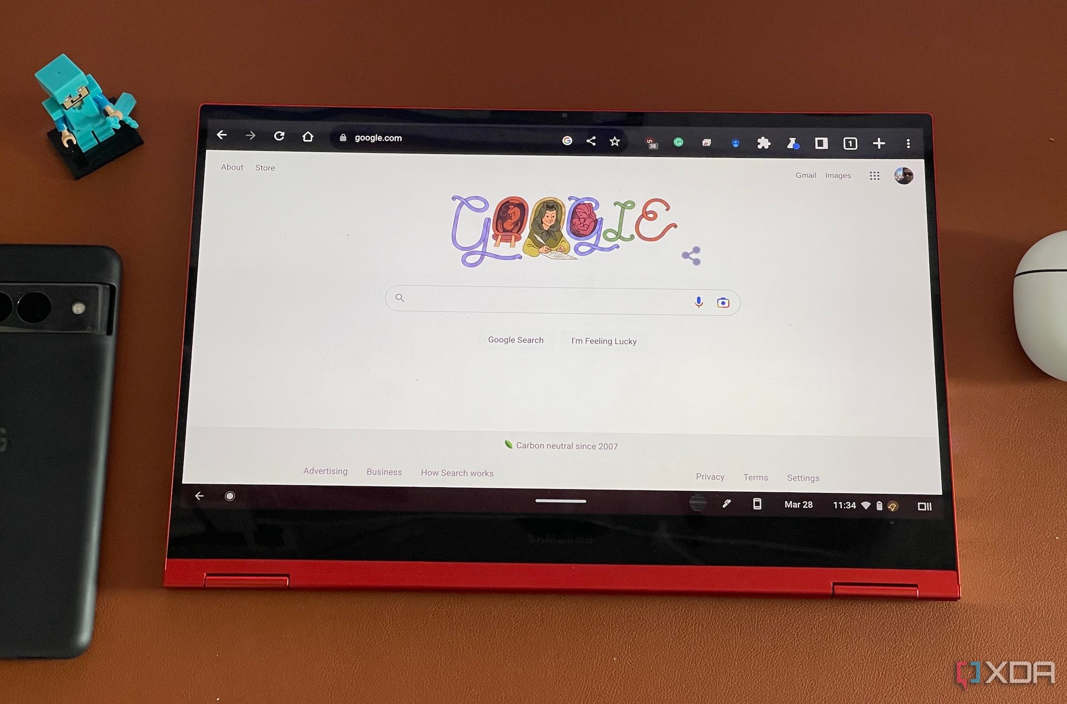 How to turn on button navigation on a Chromebook