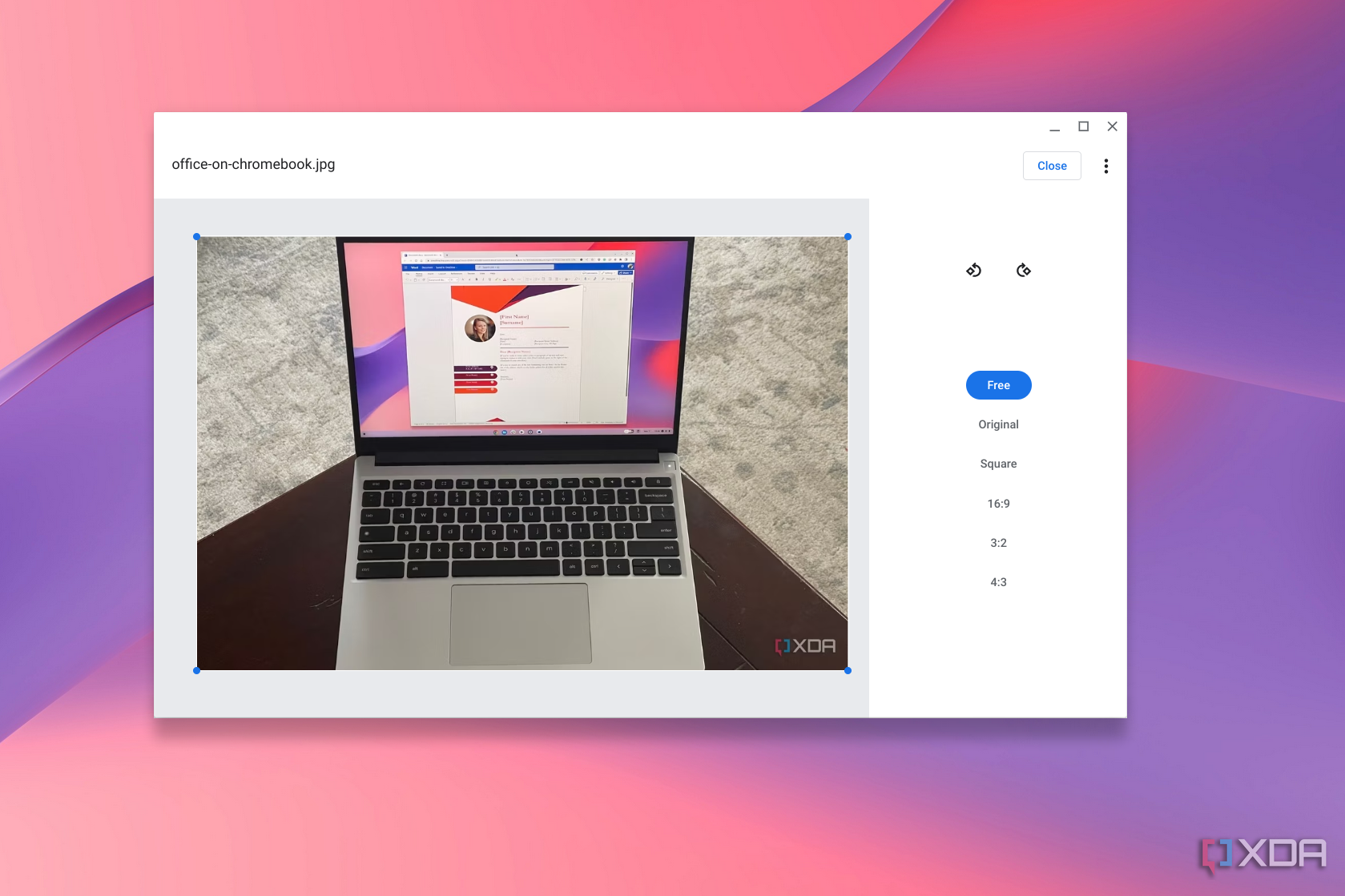 Rotar fotos en ChromeOS