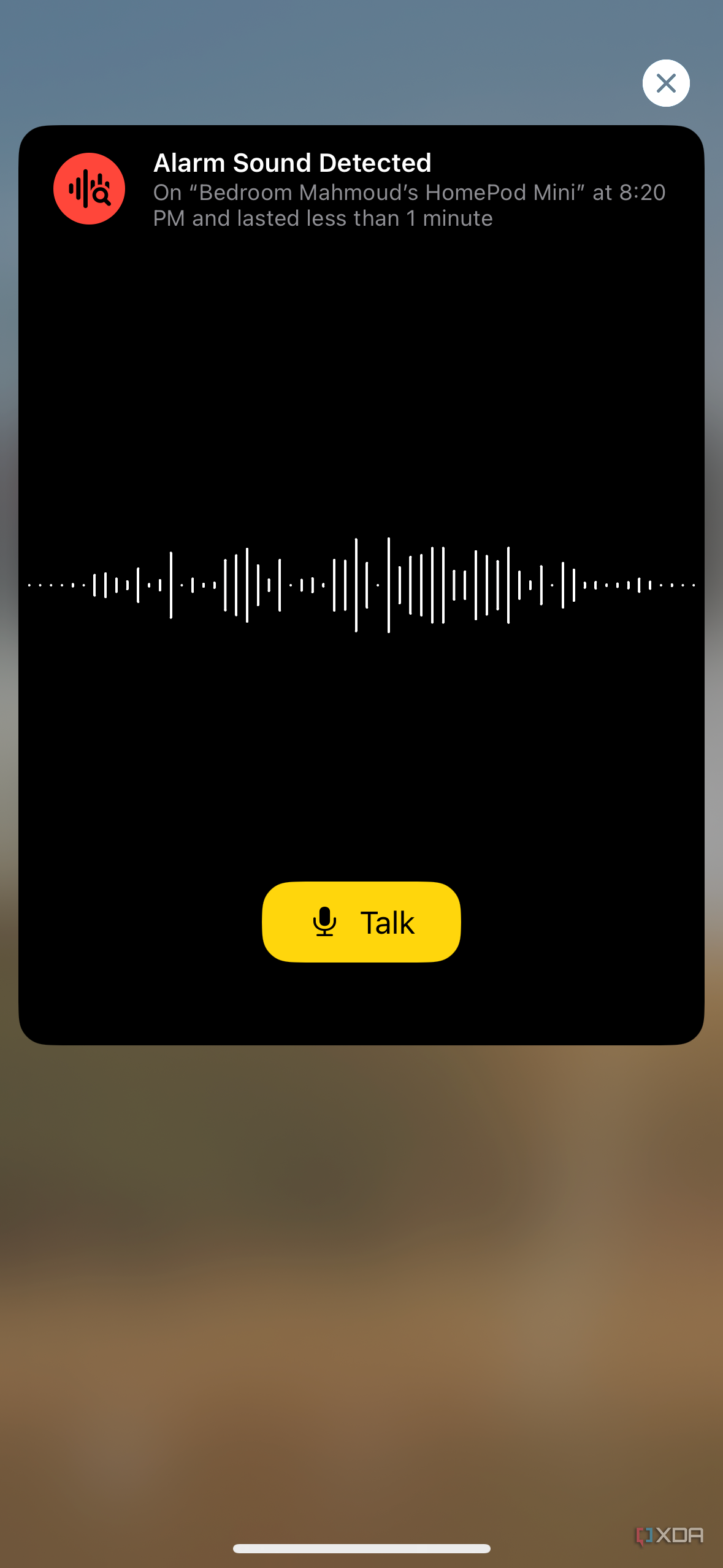 How to enable smoke alarm detection alerts on the HomePod