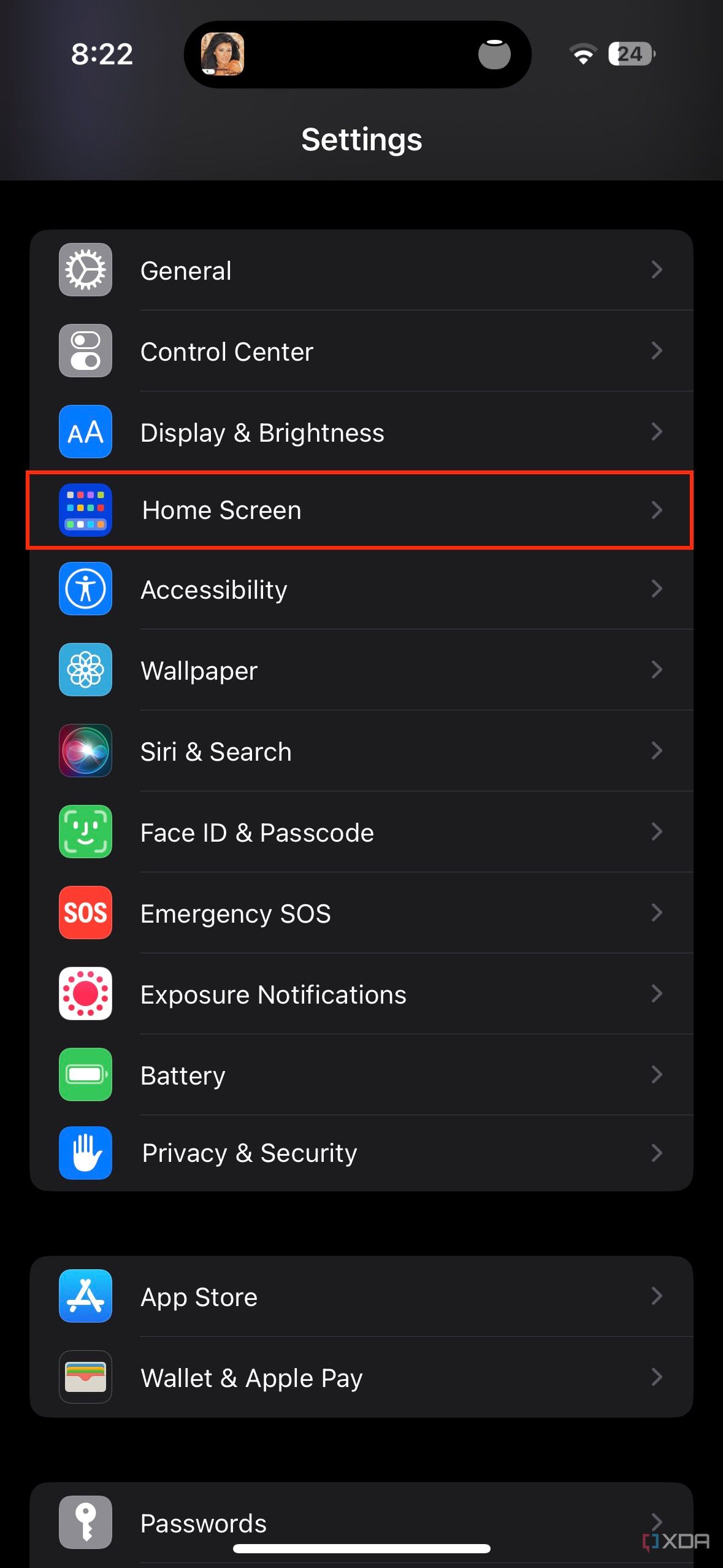 How to disable the persistent home screen search bar on iOS