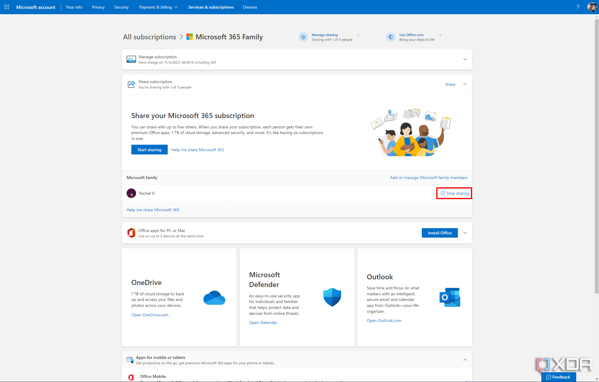 how to add member to microsoft 365 family