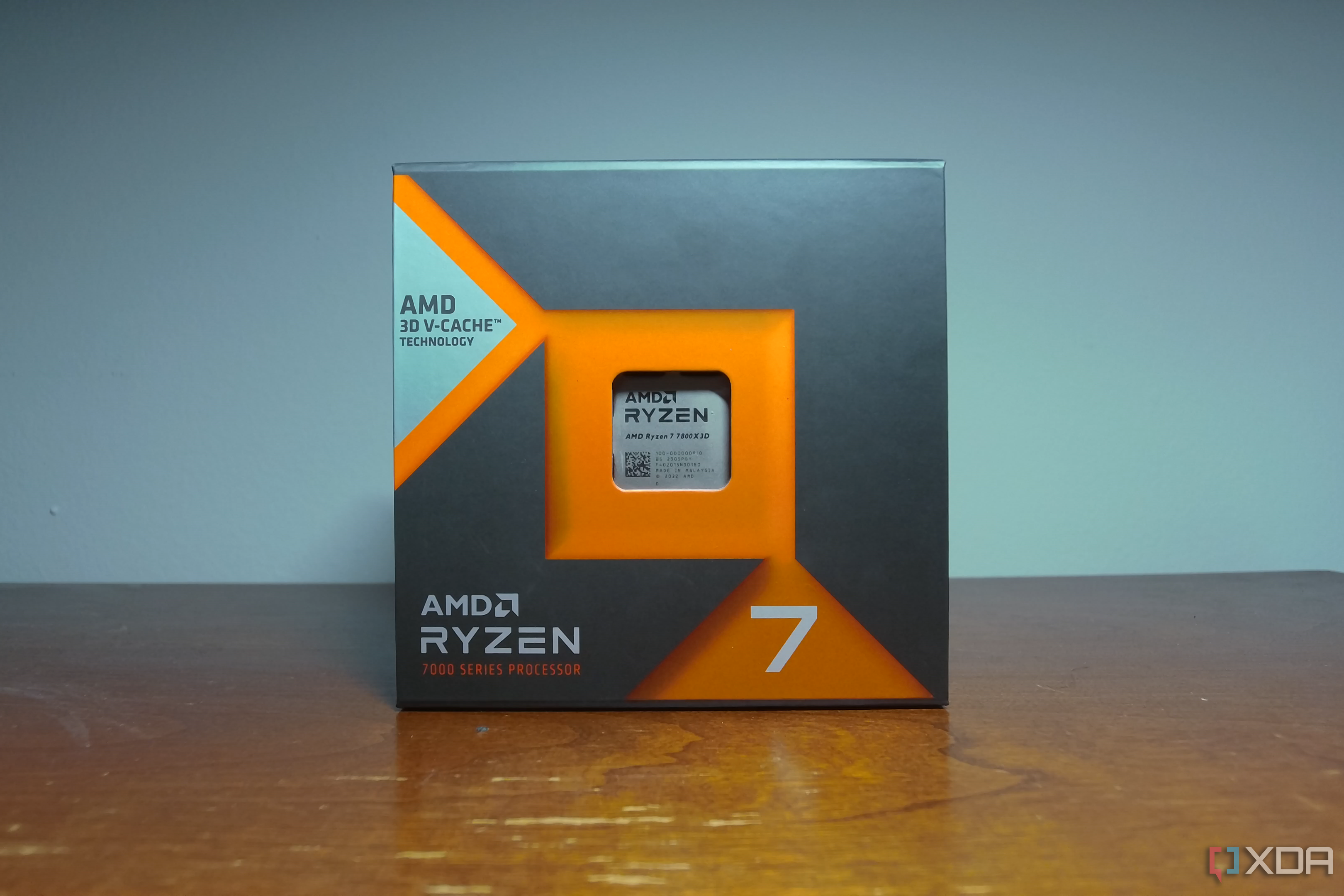 The Ryzen 7 7800X3D box.