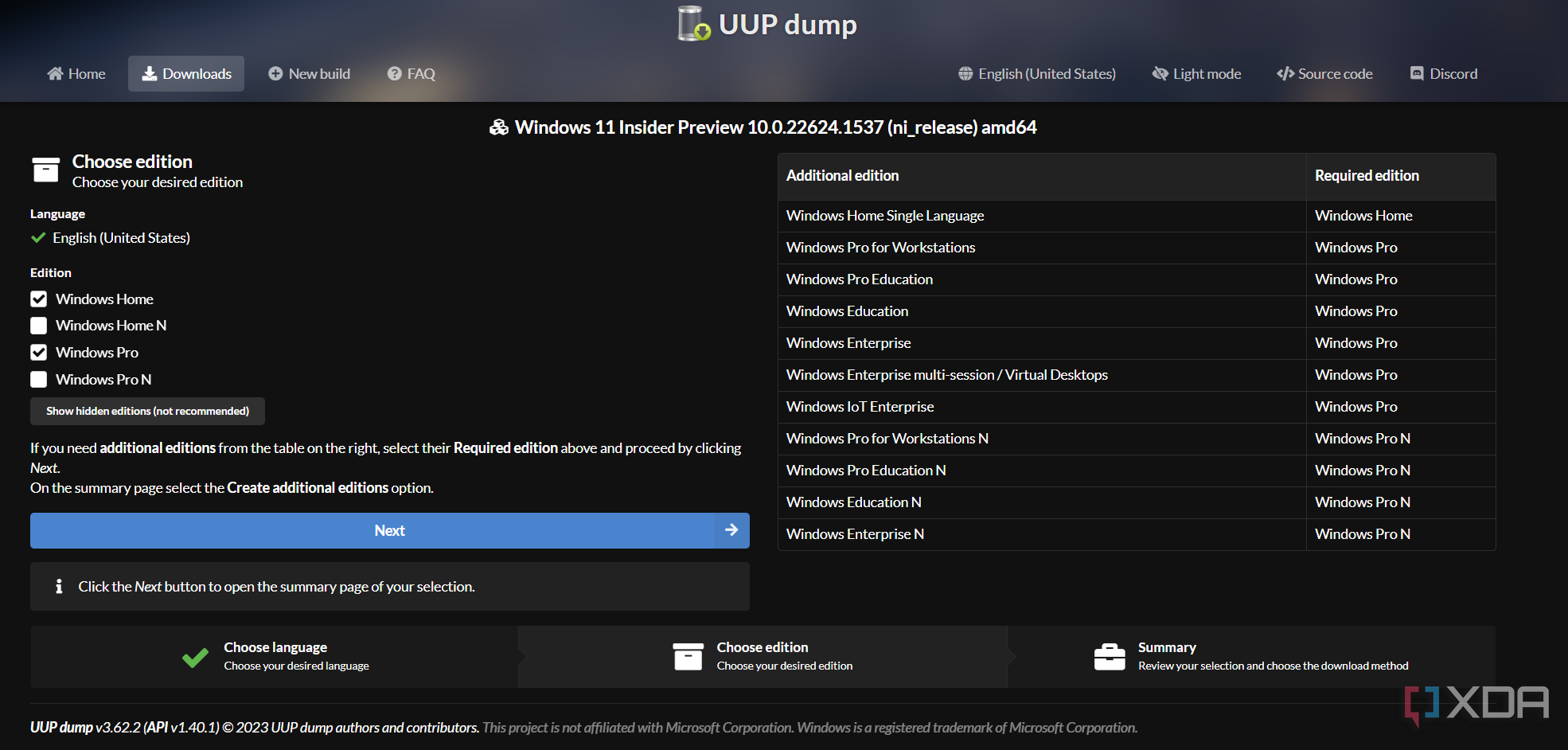 How to use UUP dump to create an updated Windows ISO for any channel