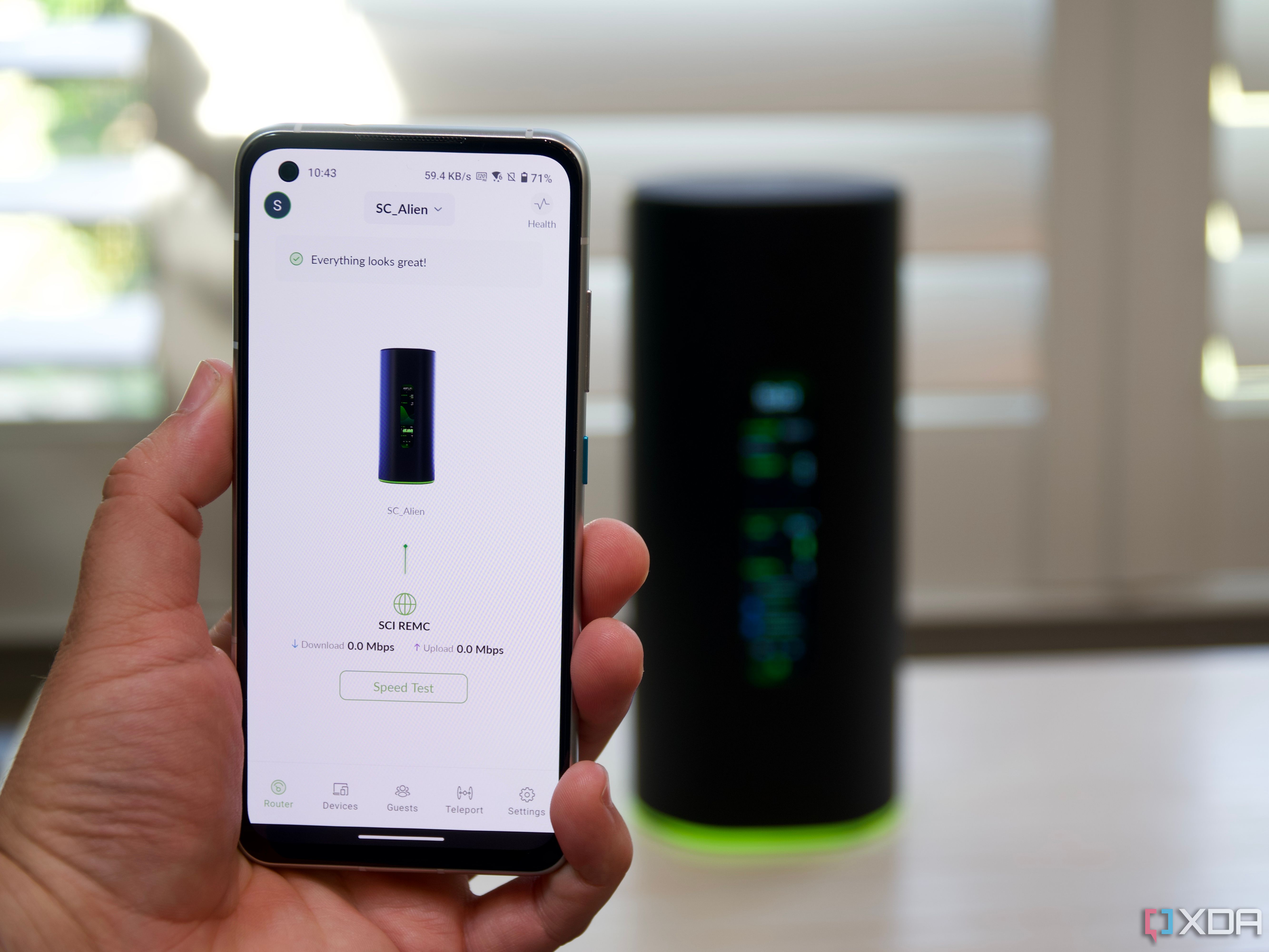 The AmpliFi app is the easiest way to control the Alien router