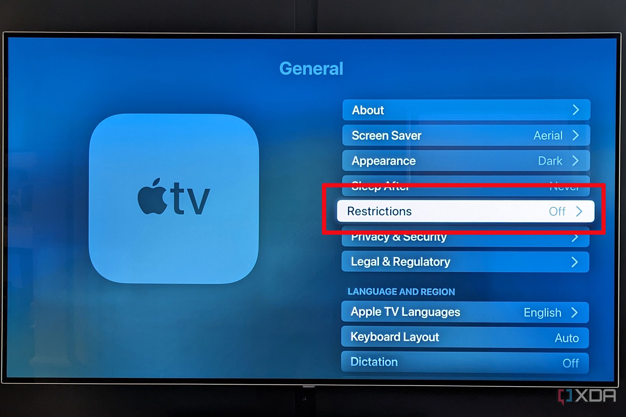 How to set a PIN for content on Apple TV
