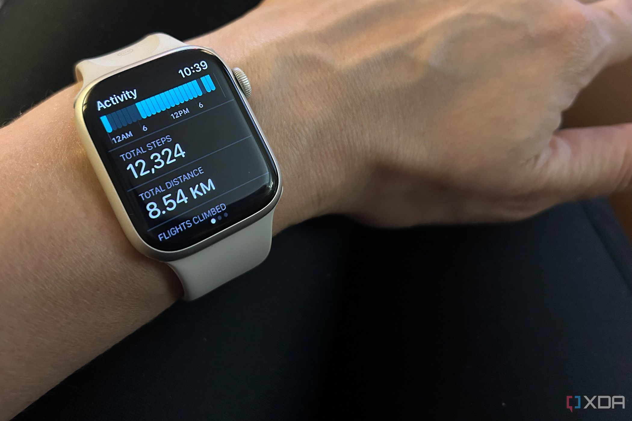 Apple watch step counter