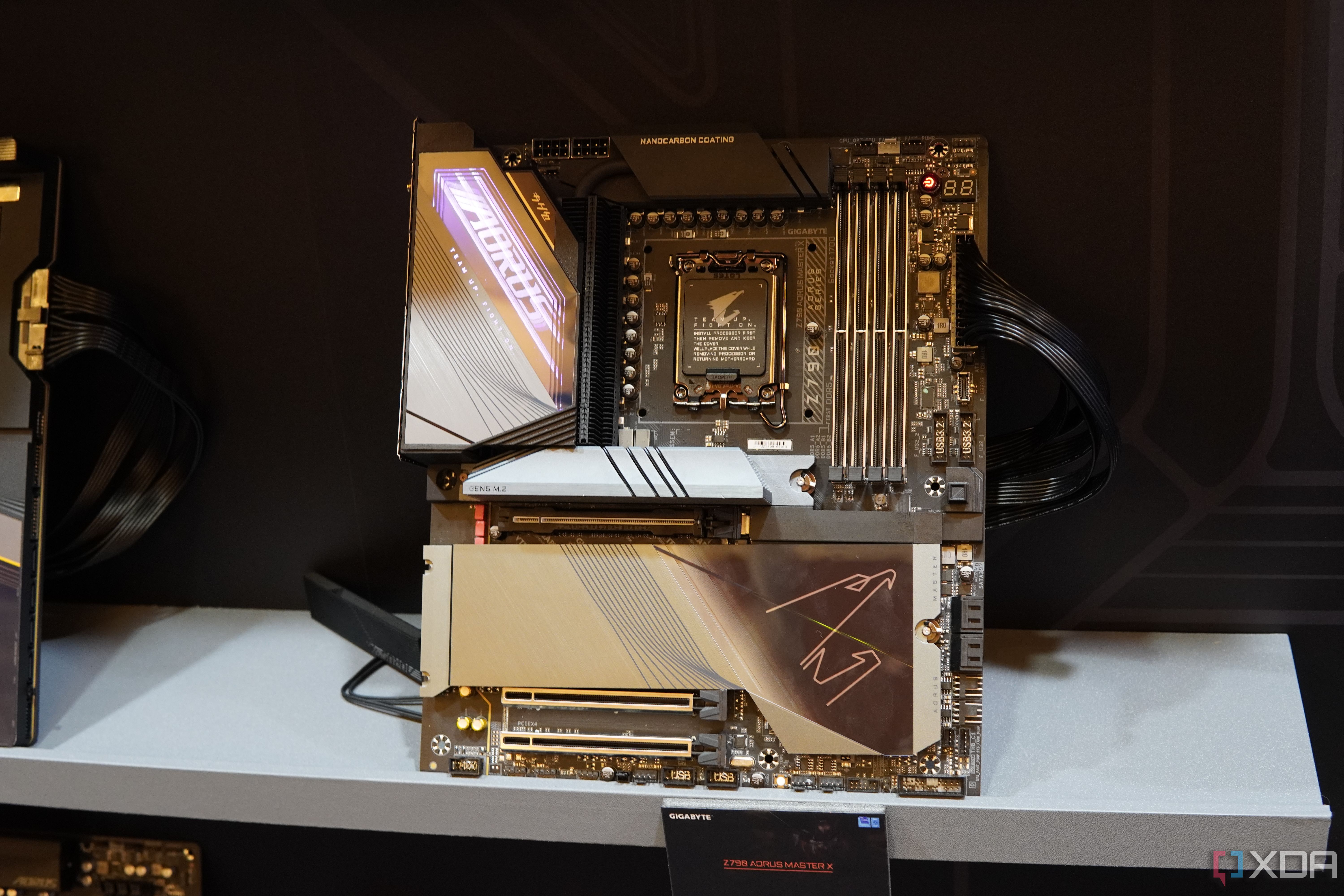 Front view of the Gigabyte Z790 Aorus Master X