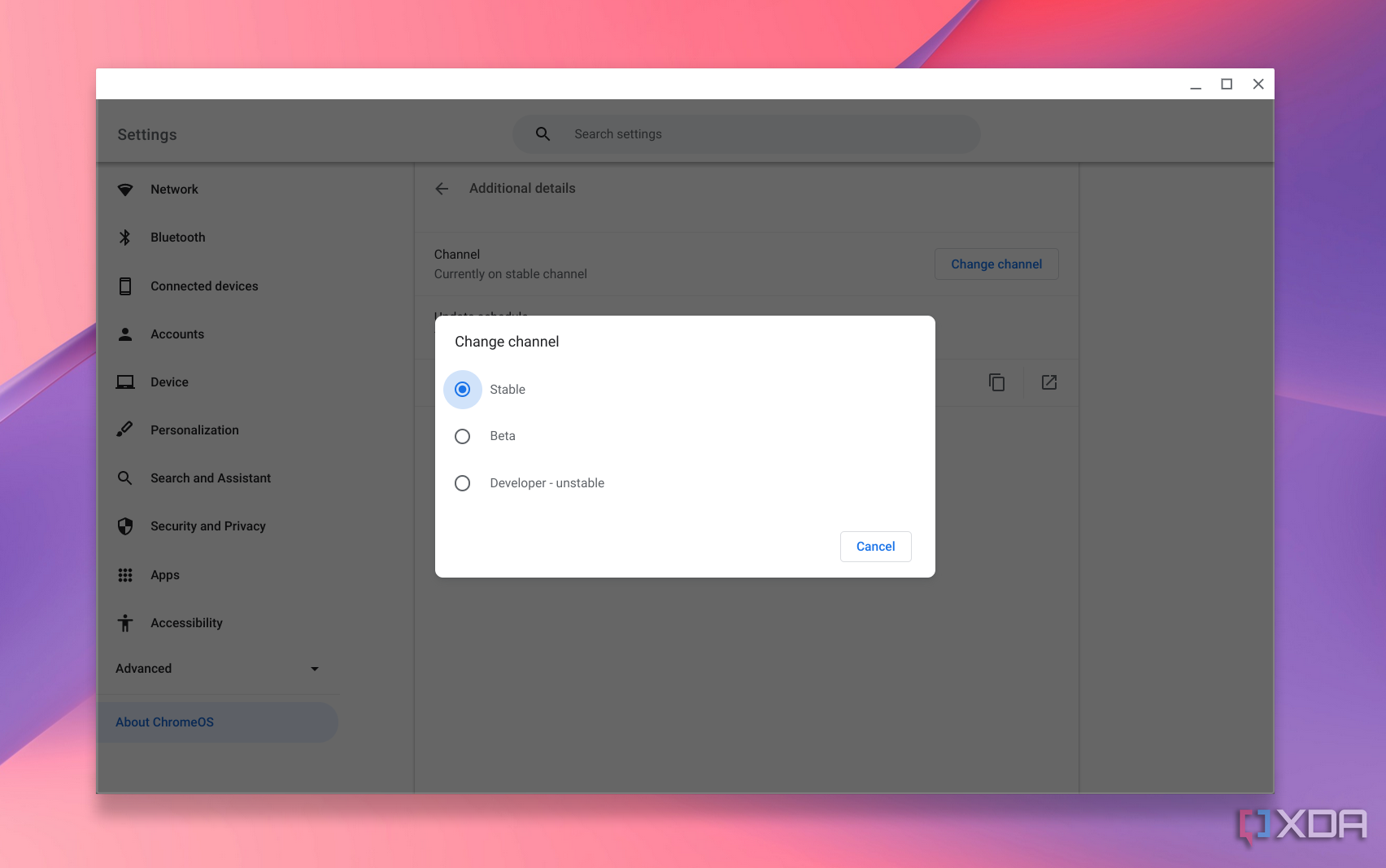 How to enroll a Chromebook in a different channel for new features