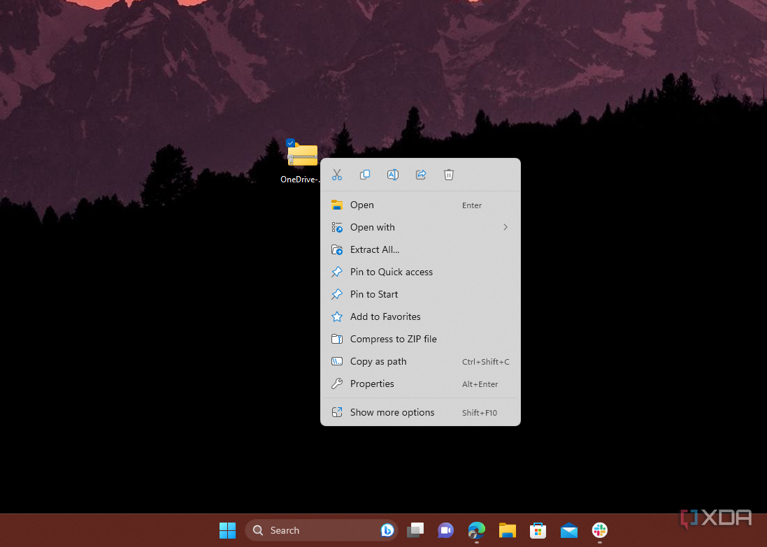 Zip file in Windows 11