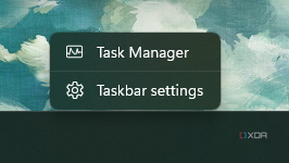 Kontextmenü der Taskleiste mit Task-Manager