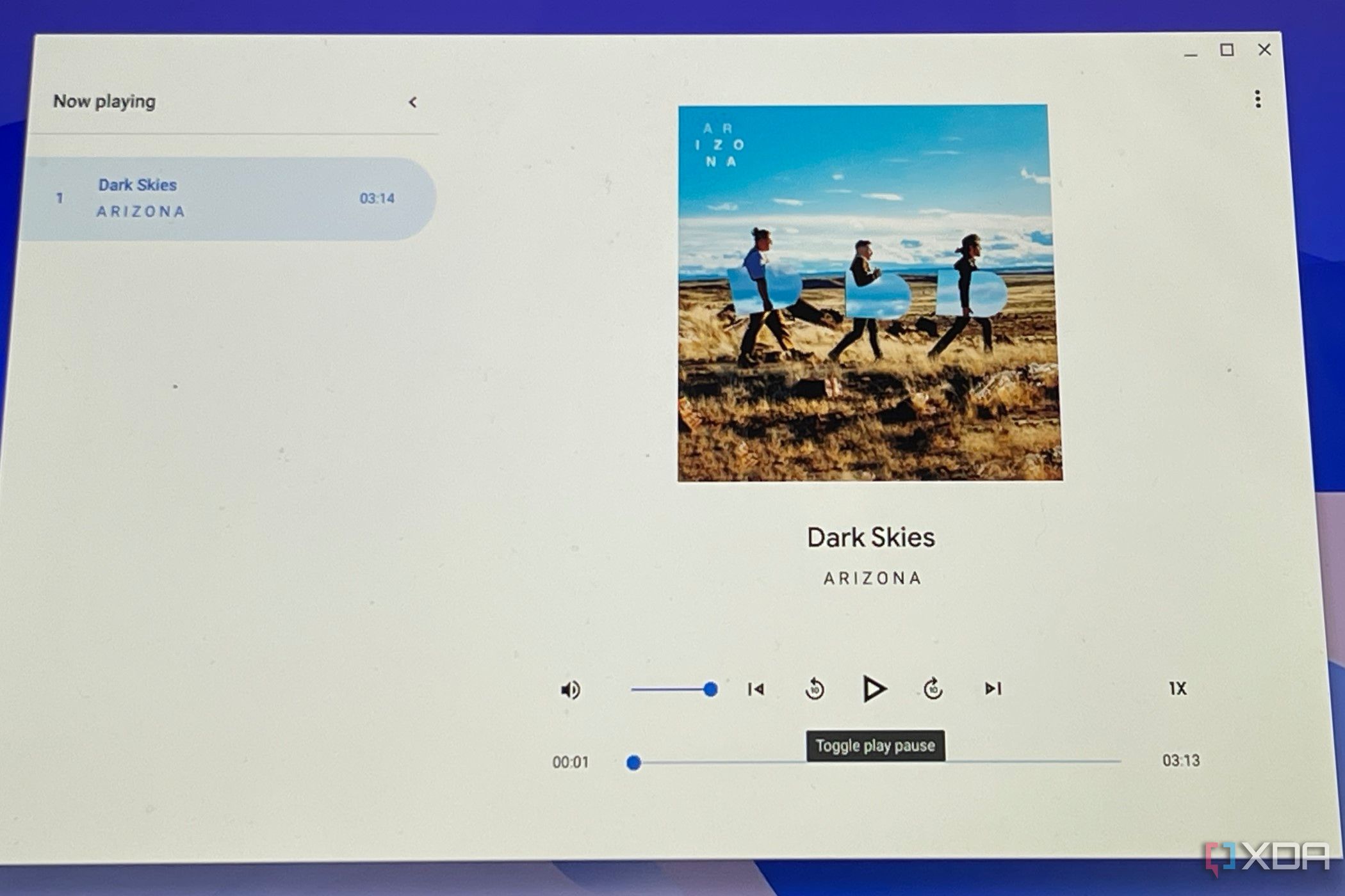 How to add album art or metadata to a track in ChromeOS