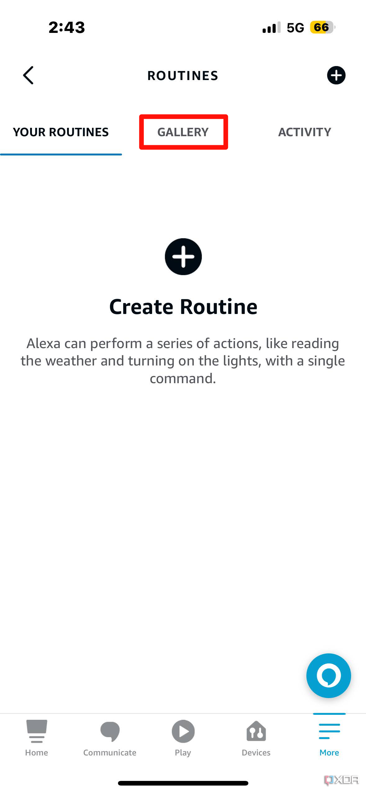 How to set orders up an alexa routine