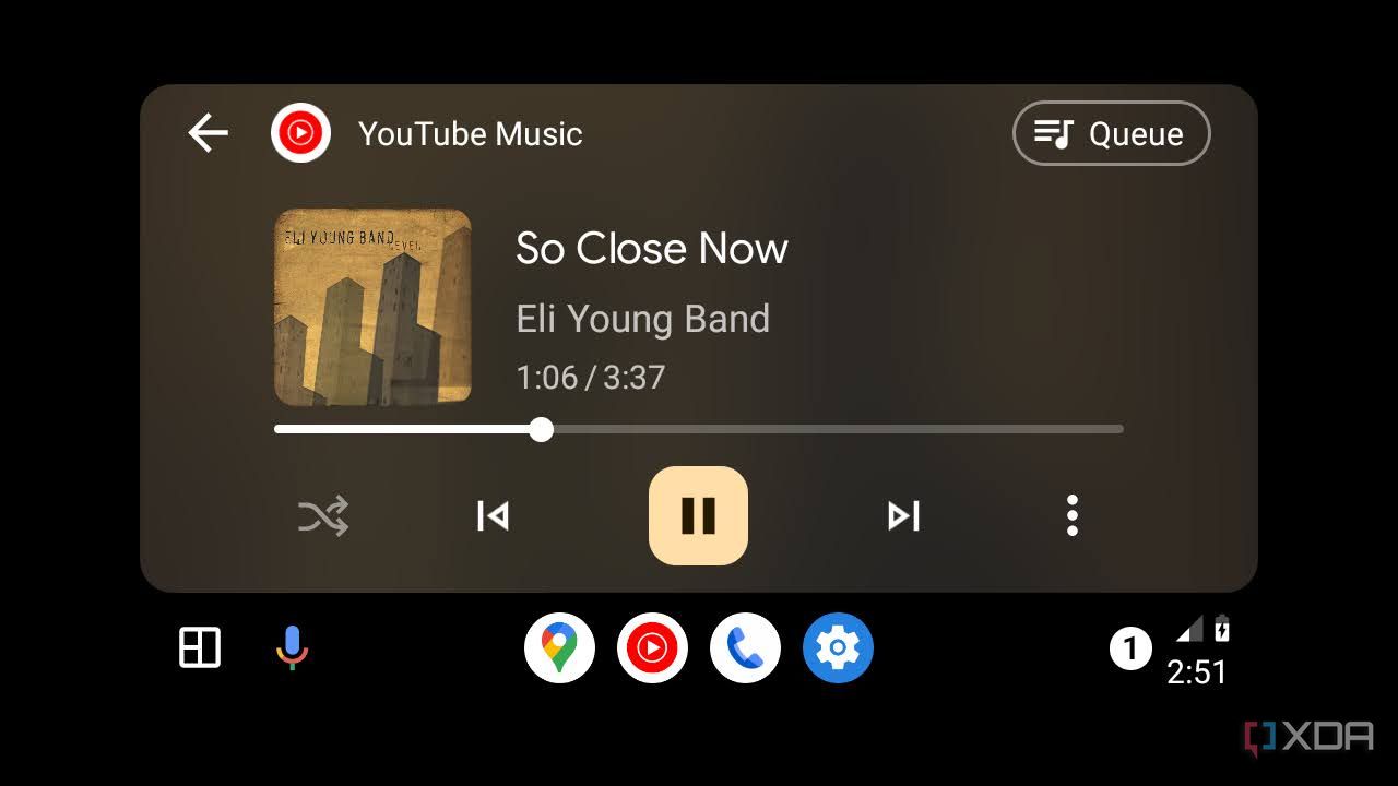 Android Auto screenshot YouTube Music