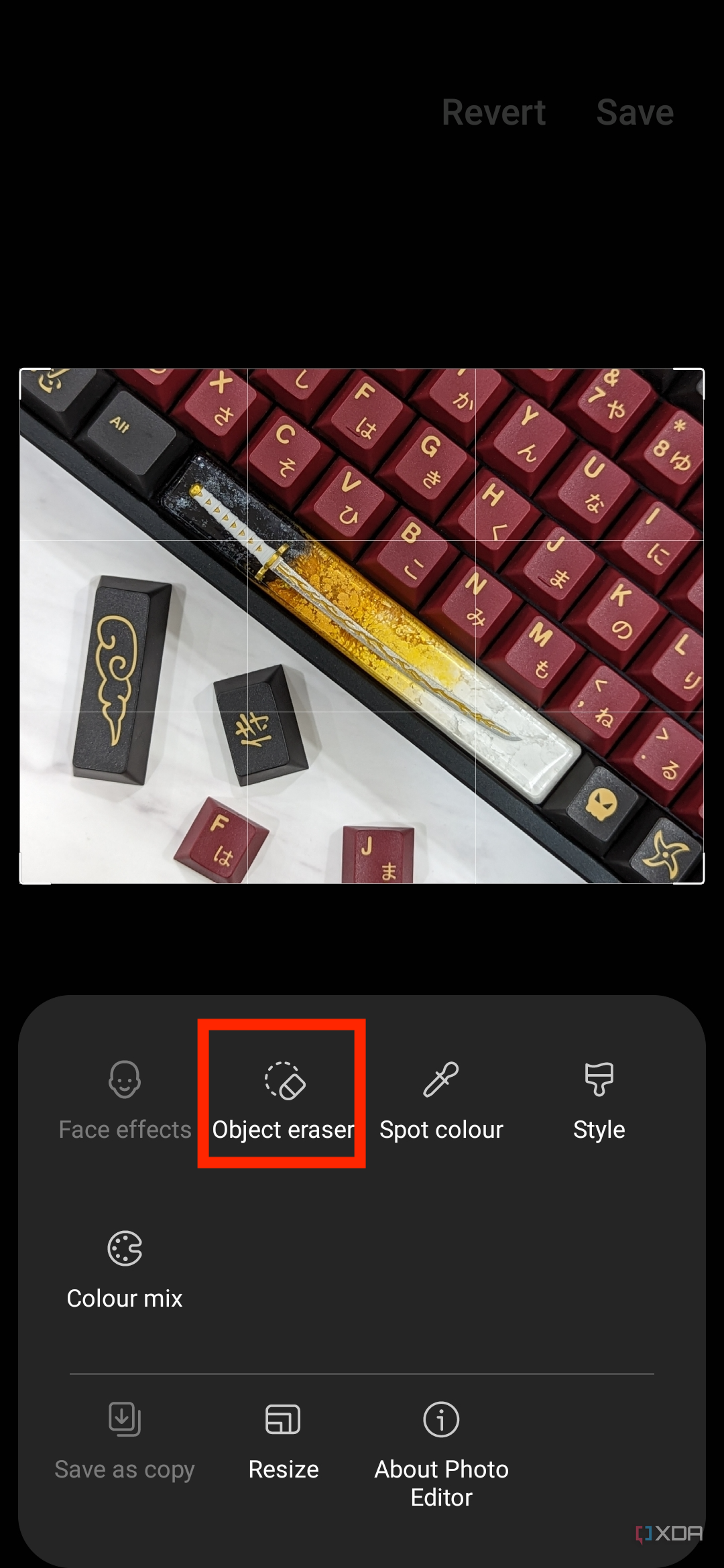 How to use Object Eraser on a Samsung Galaxy device