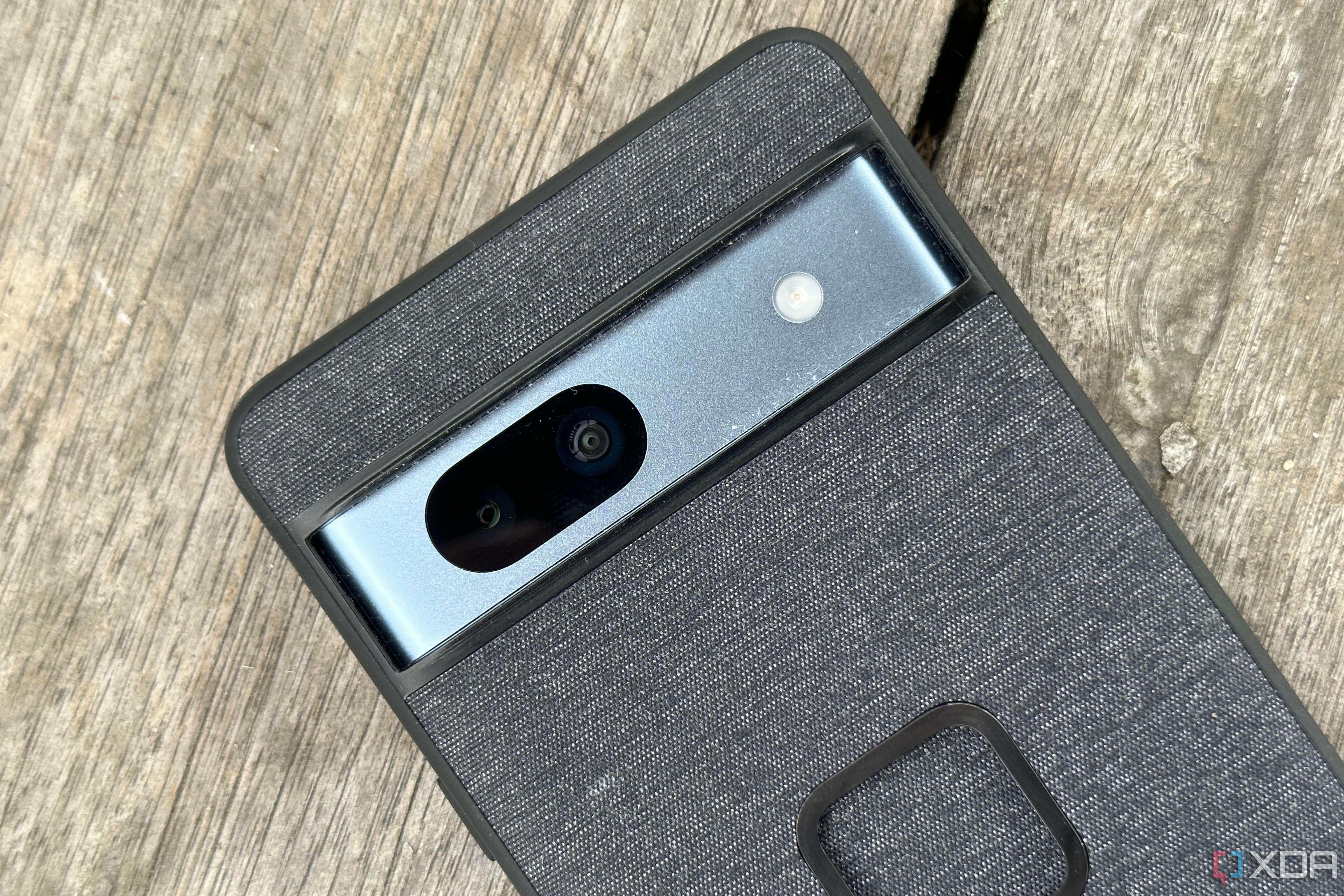 The camera cutout on the Peak Design Everyday Case.