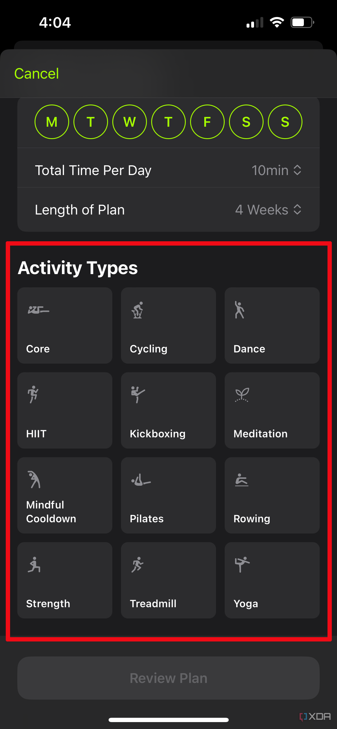 How to create a custom Fitness workout plan on iOS and iPadOS 17