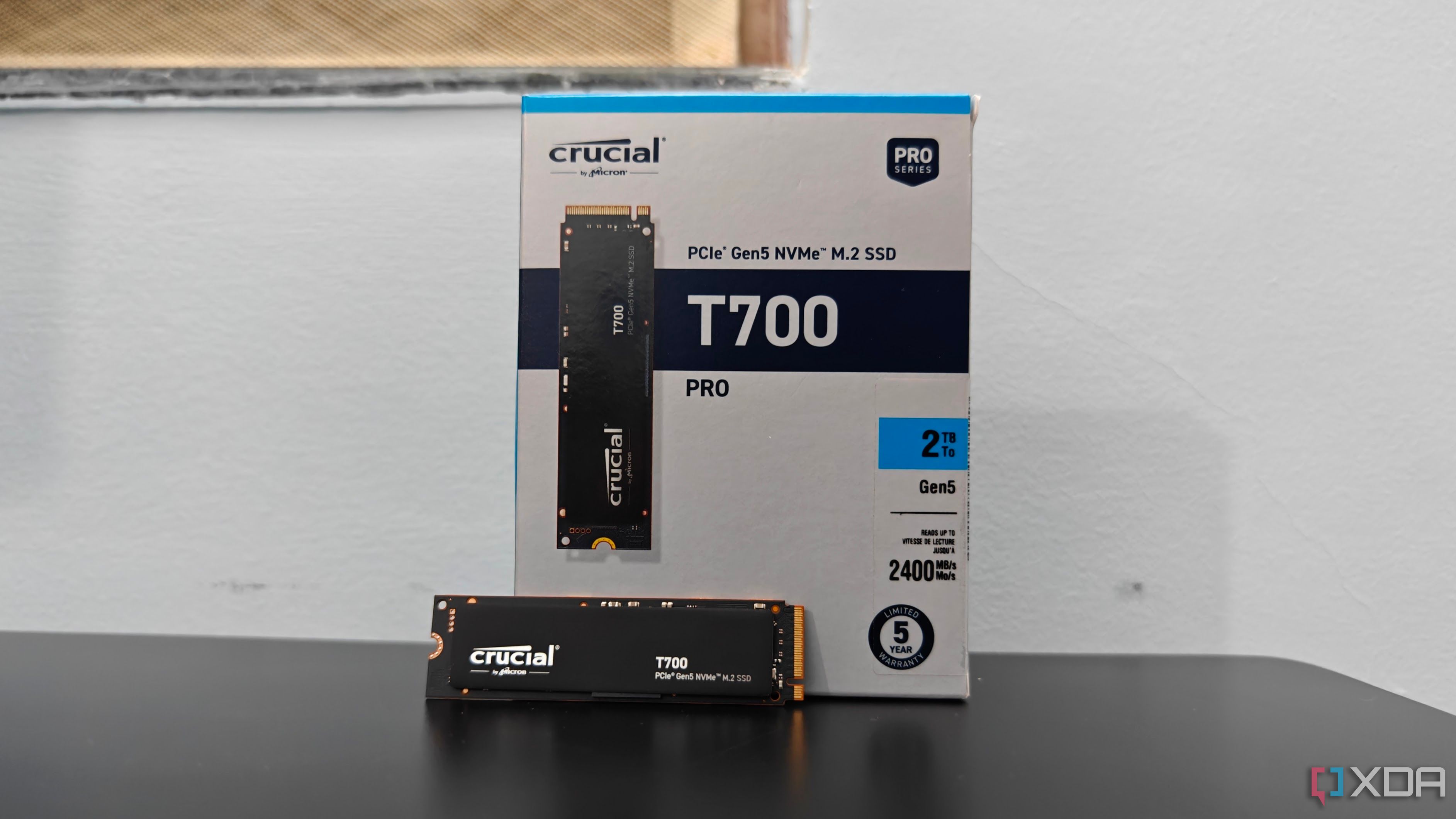 Crucial T700 SSD and box