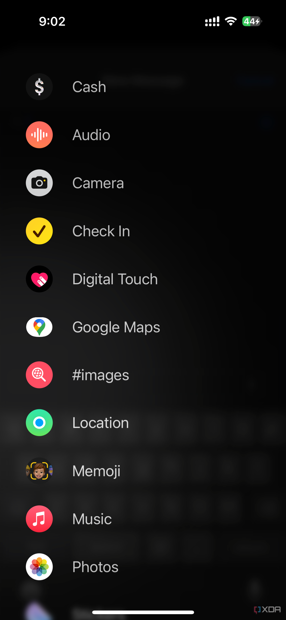 Aplicativo de mensagens iOS 17 beta 4
