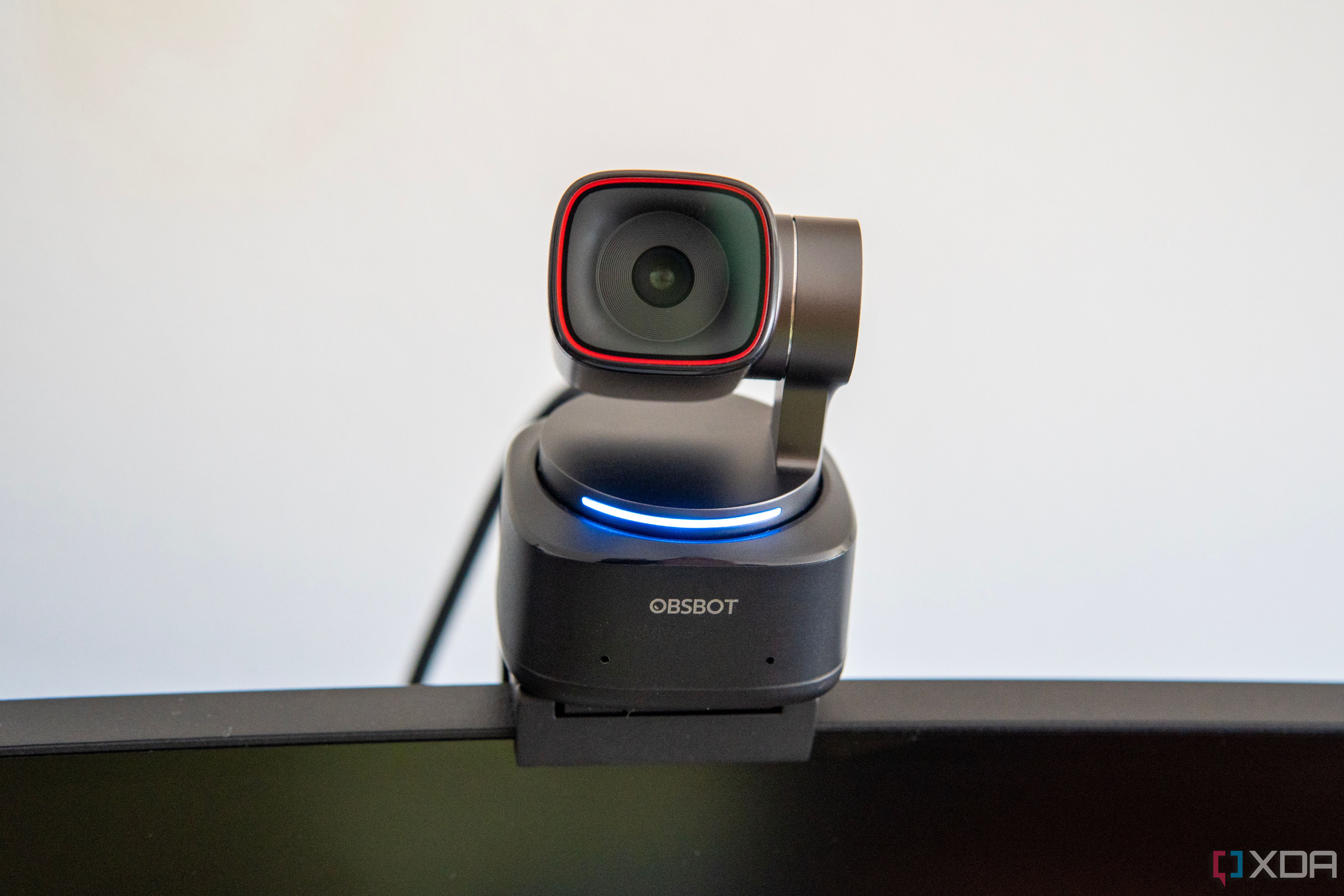 Front view of the Obsbot Tiny 2 webcam