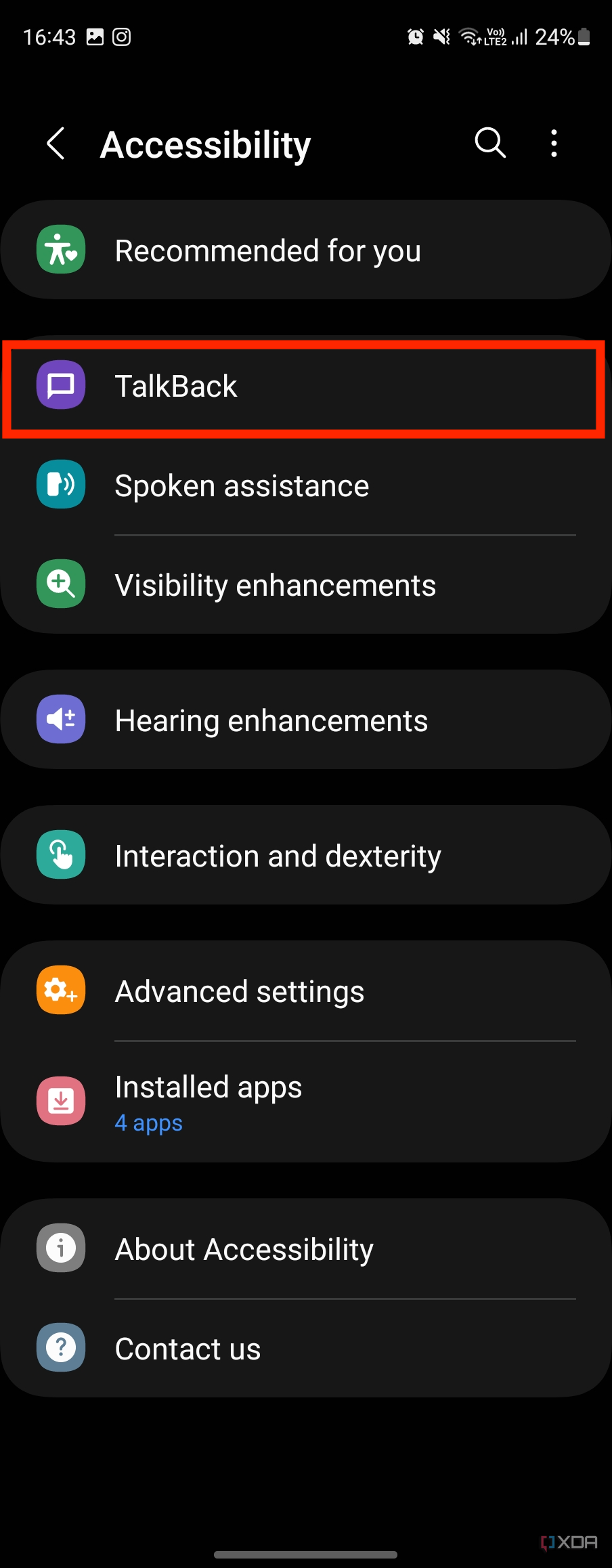 Here are all the accessibility features you get with one ui on samsung