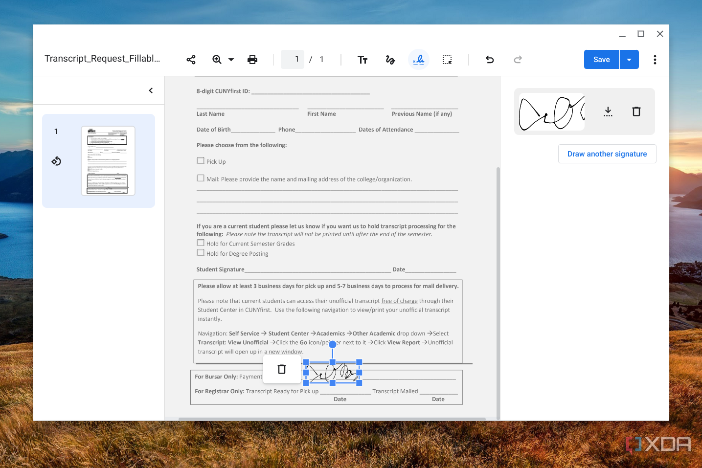 Cómo crear una firma en el lector de PDF de ChromeOS