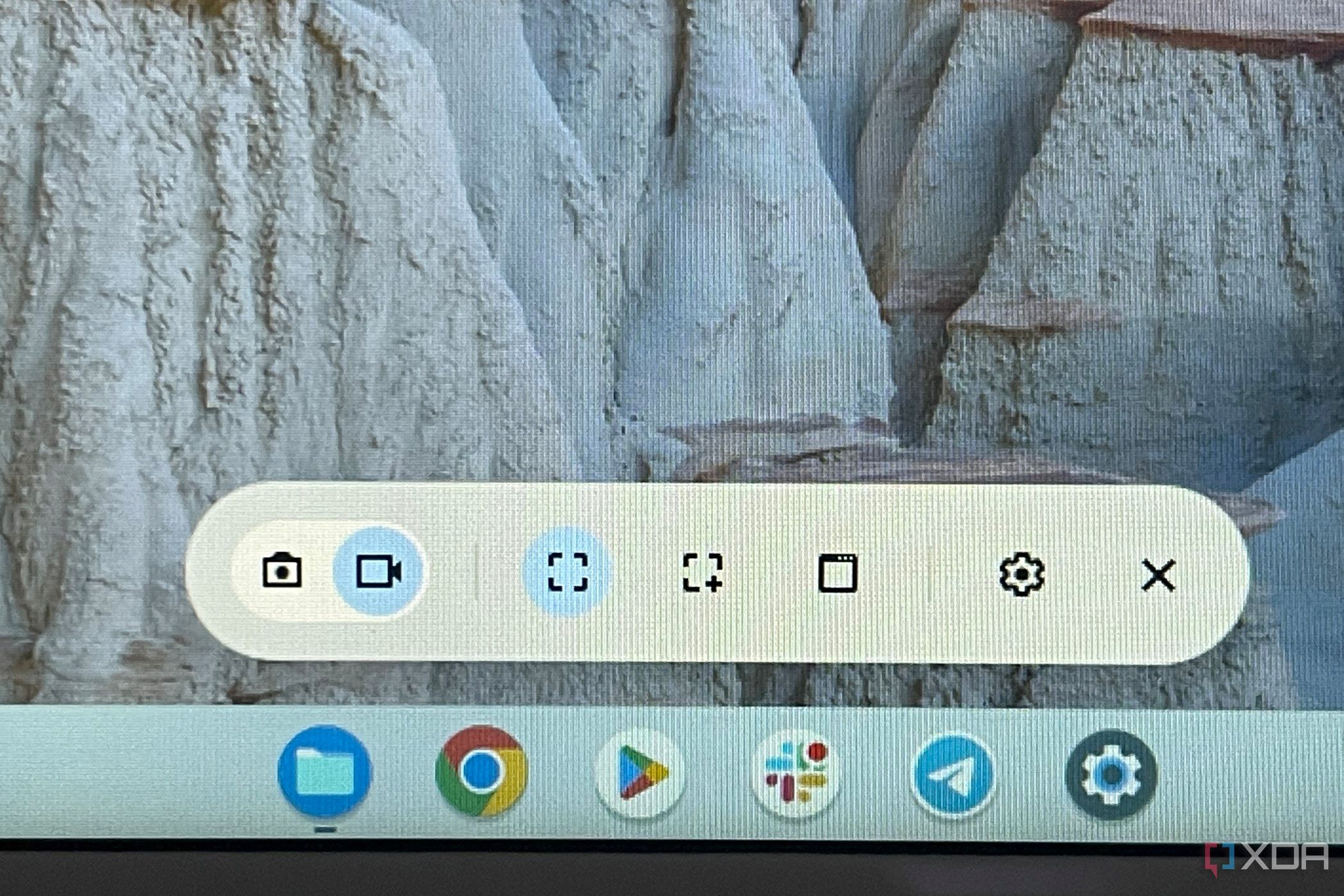 Botón de grabación de pantalla de ChromeOS