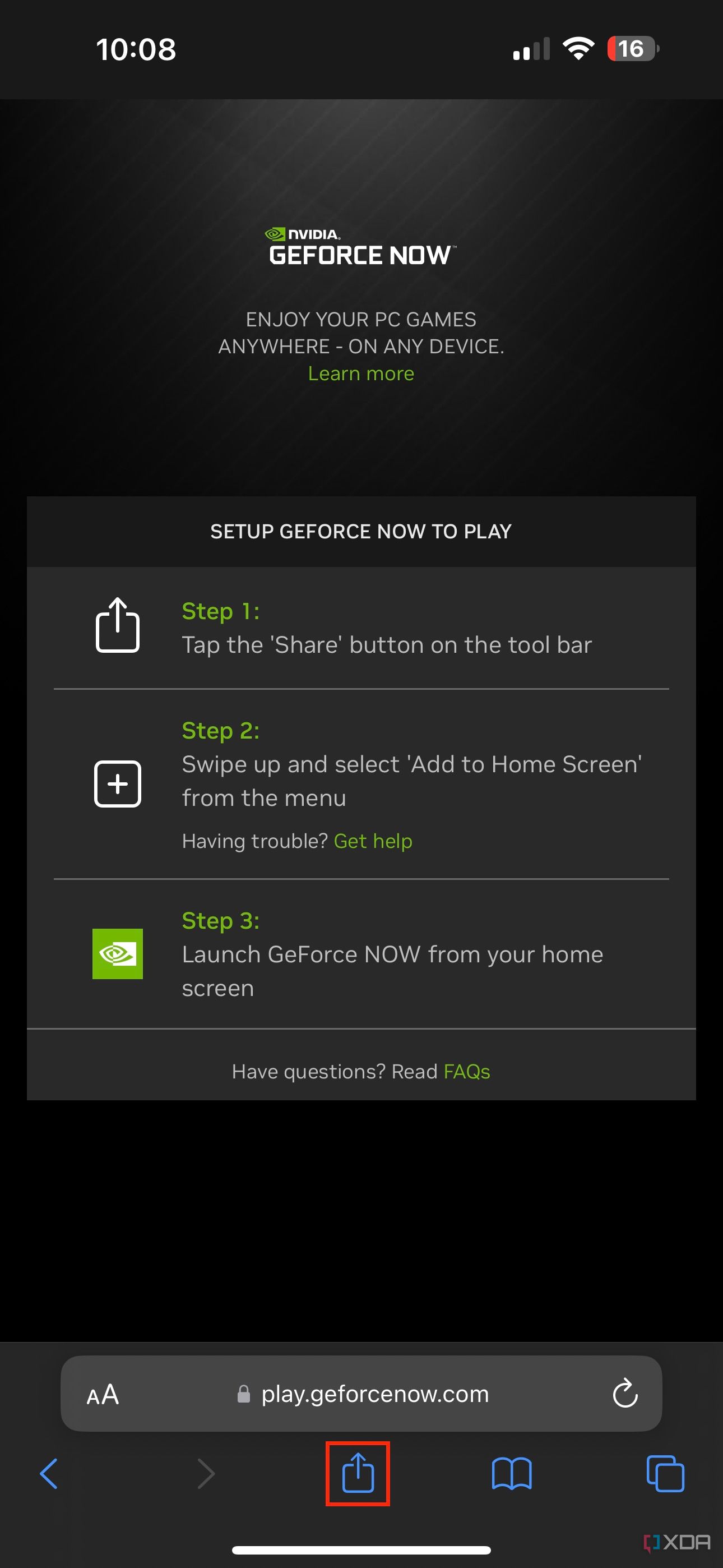 How to download Nvidia GeForce Now on iPhone or iPad