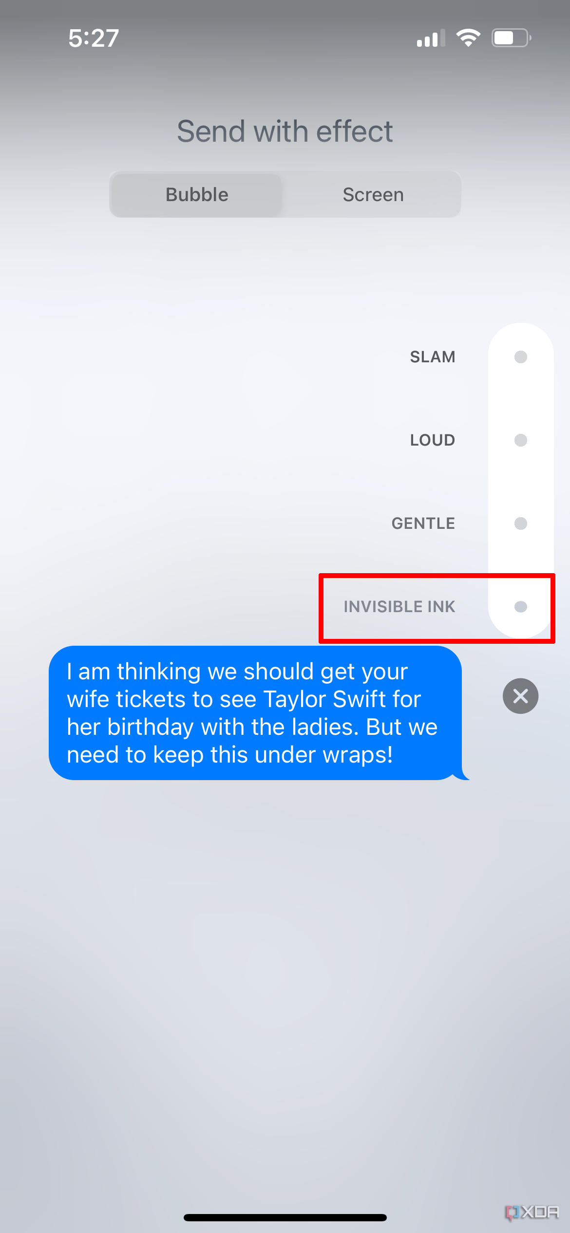 How to hide iPhone messages