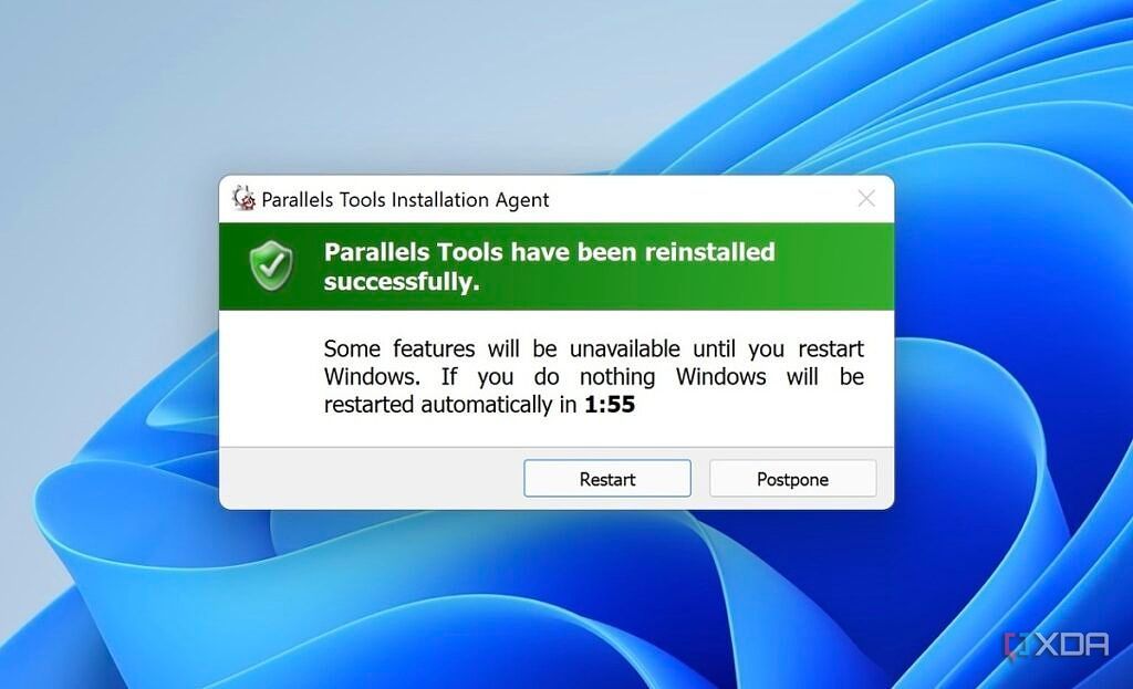 The install window for Parallels Toolbox.